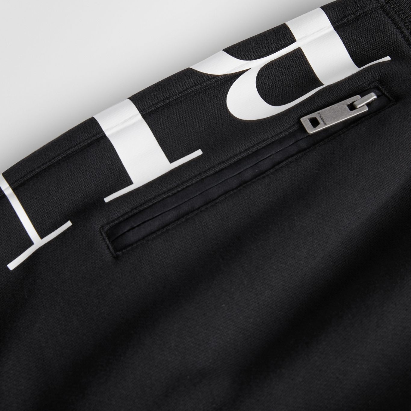 Girls Black Logo Cotton Trousers