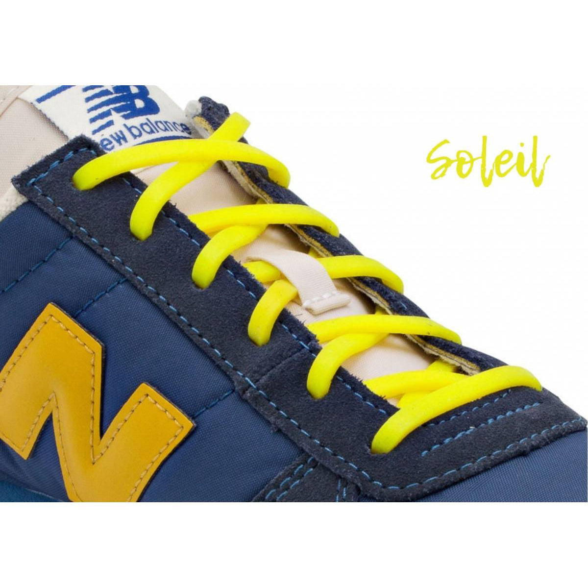 Adult Yellow Silicone Shoelace
