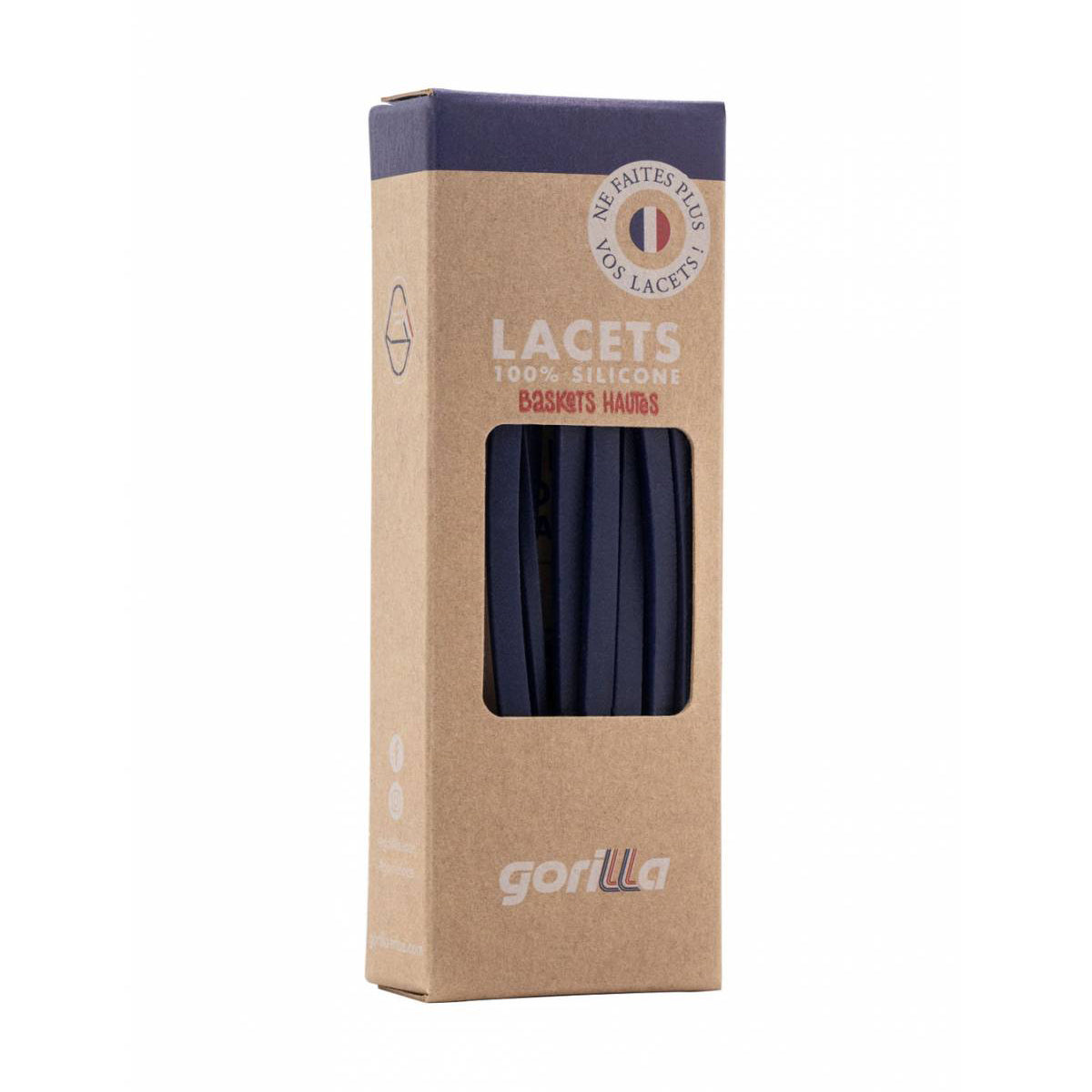 Adult Blue Silicone Shoelace