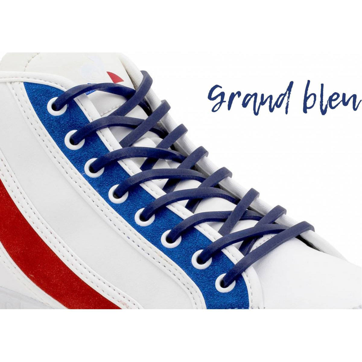 Adult Blue Silicone Shoelace