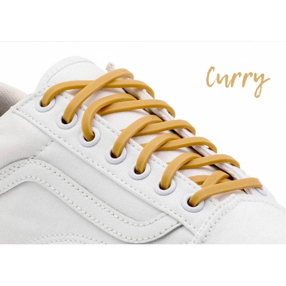 Adult Orange Silicone Shoelace