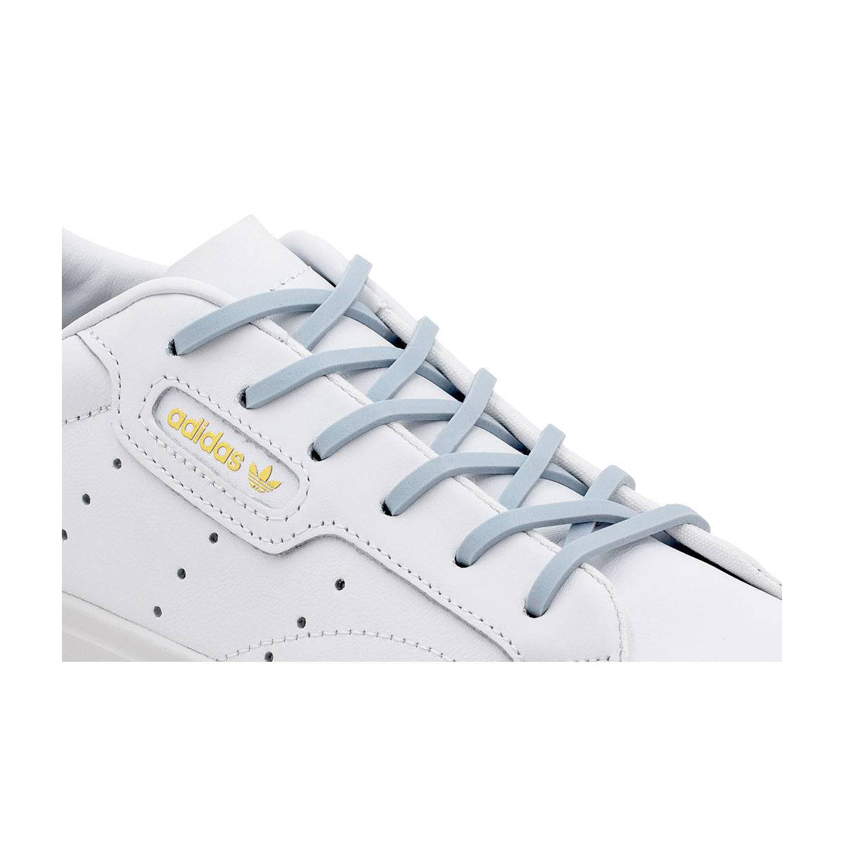 Adult Light Blue Silicone Shoelace