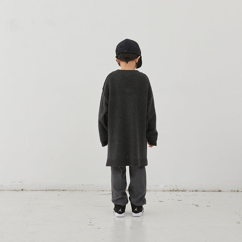 Boys & Girls Charcoal Wool Sweater