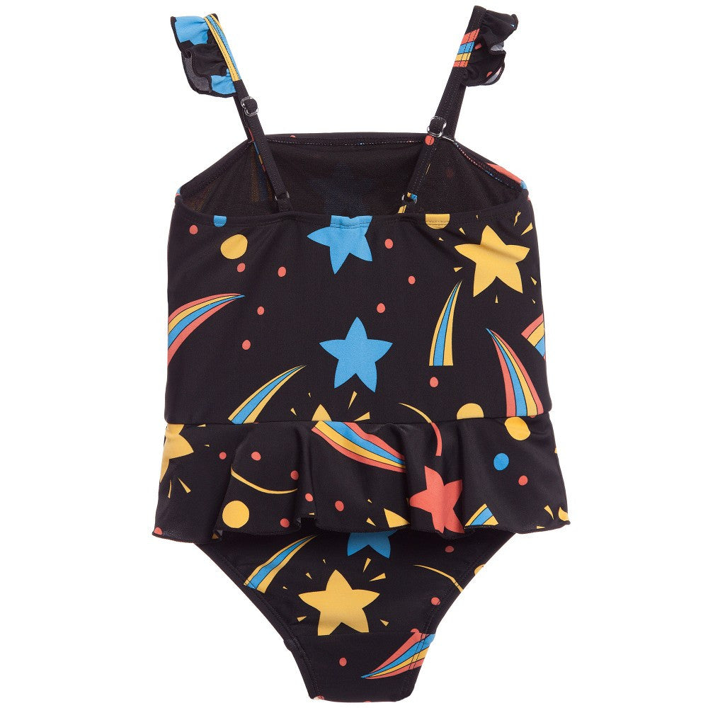 Girls Black Starry Sky Printed Skirt Swimsuit - CÉMAROSE | Children's Fashion Store - 2