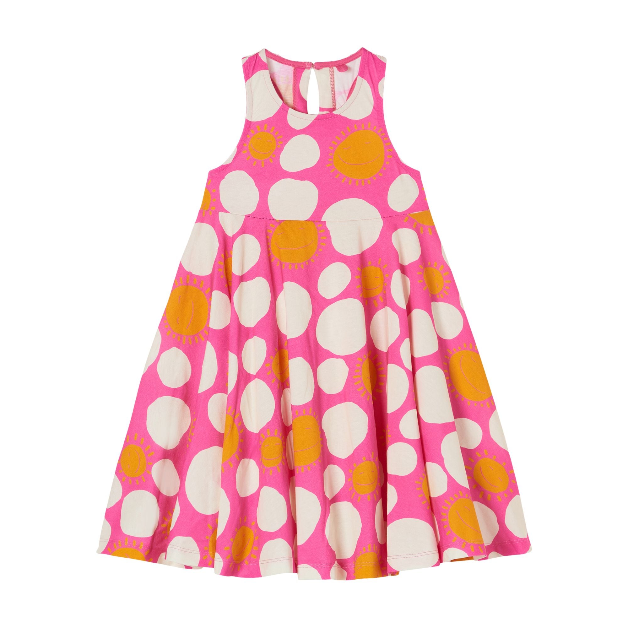 Girls Pink Cotton Dress