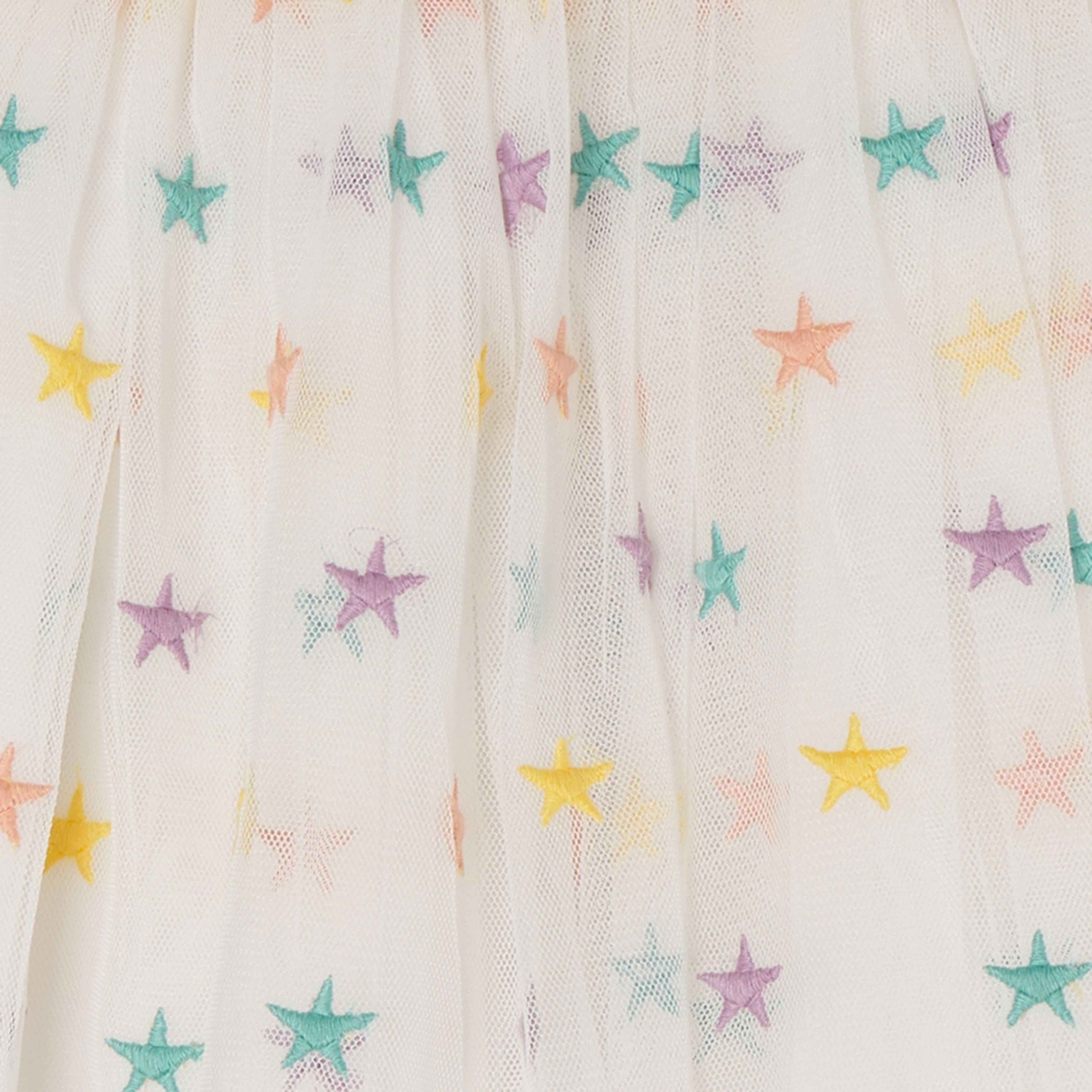 Girls White Stars Dress