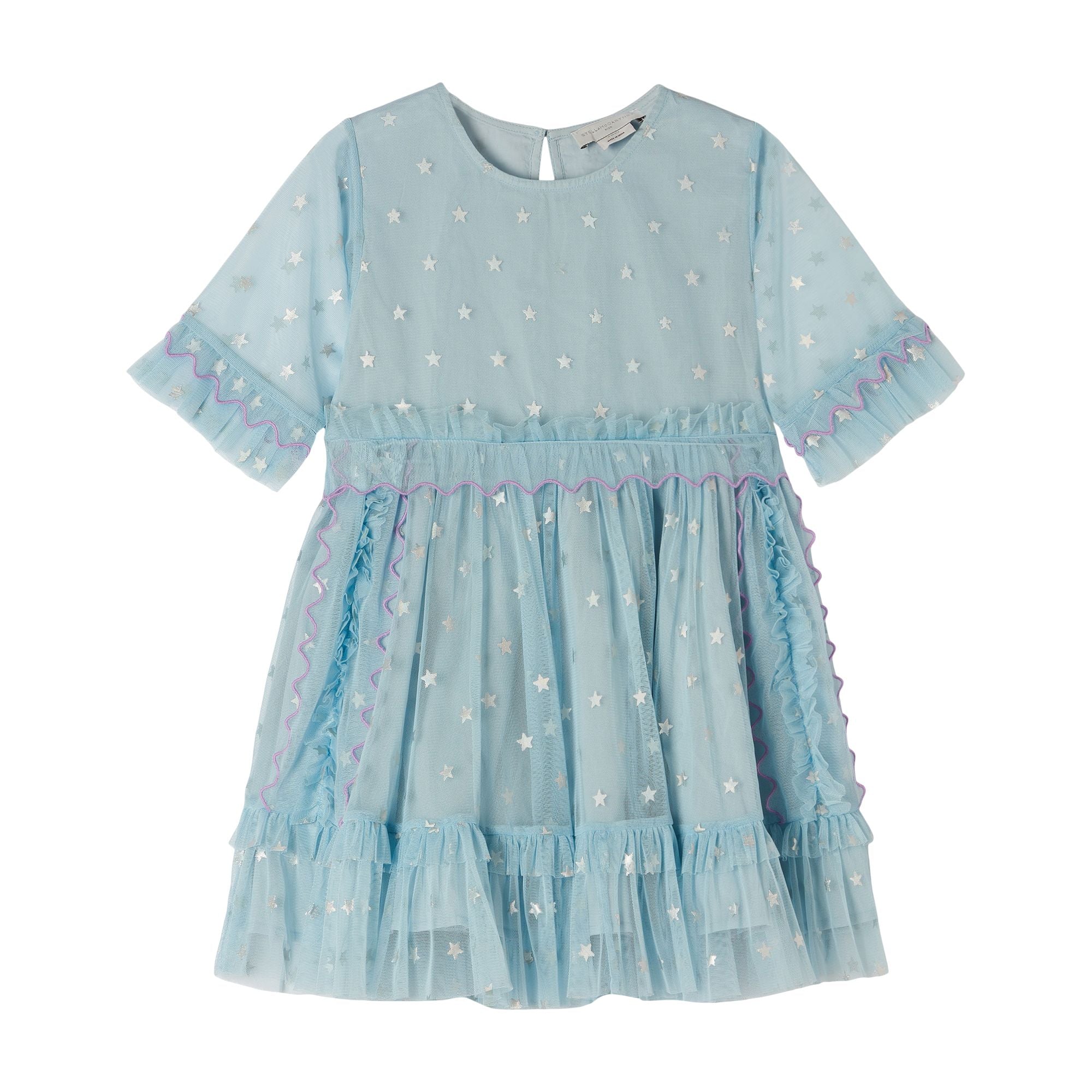 Girls Blue Stars Dress