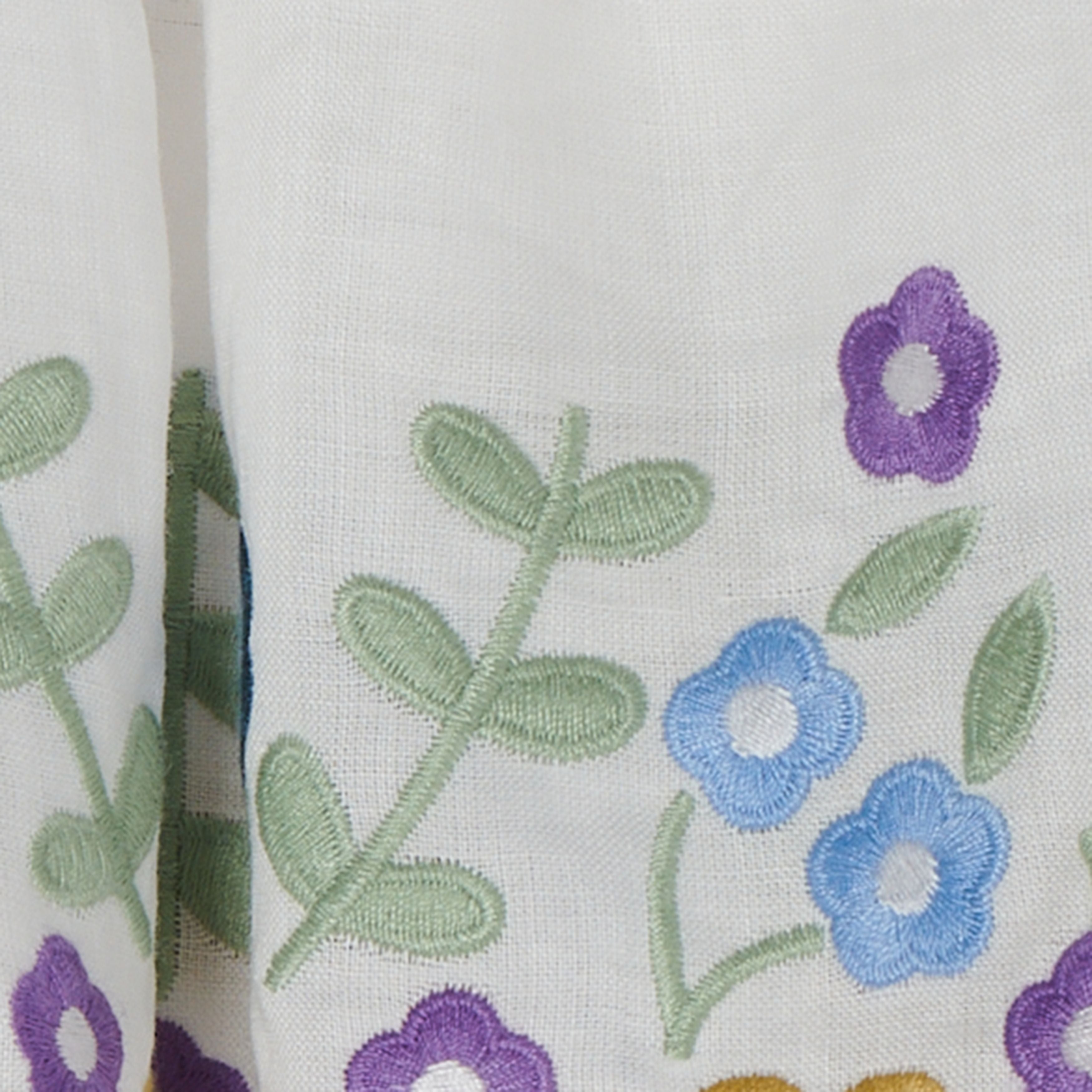 Girls White Flower Top