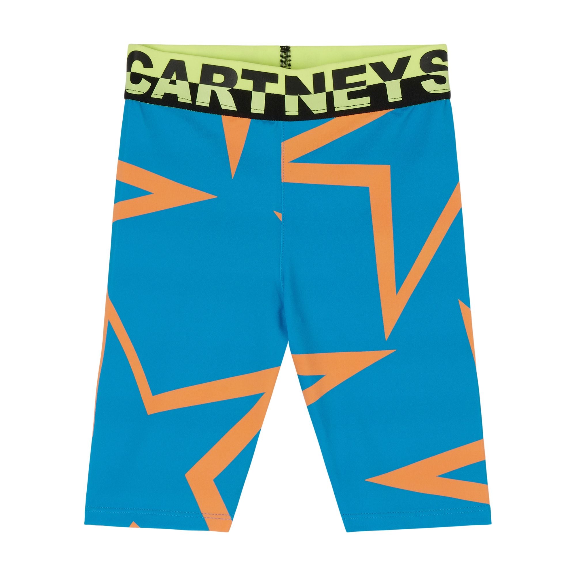 Girls Blue Star Short Leggings