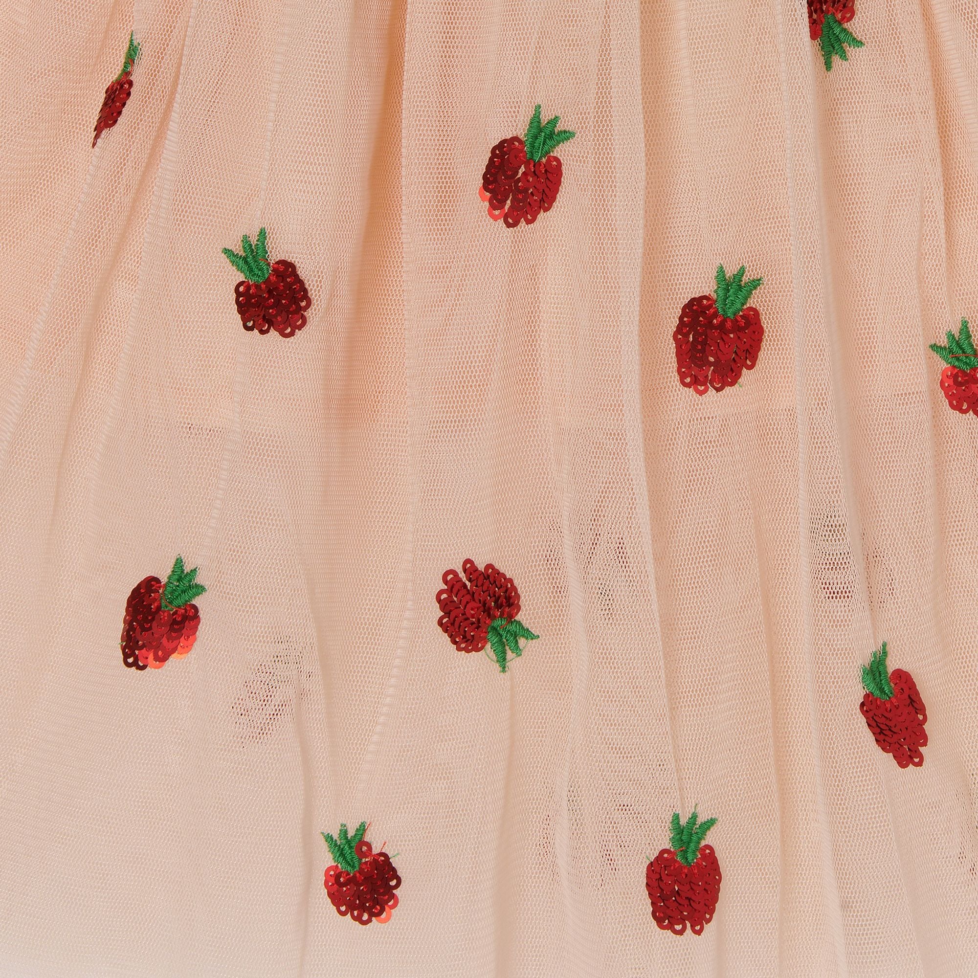 Girls Pink Strawberry Skirt
