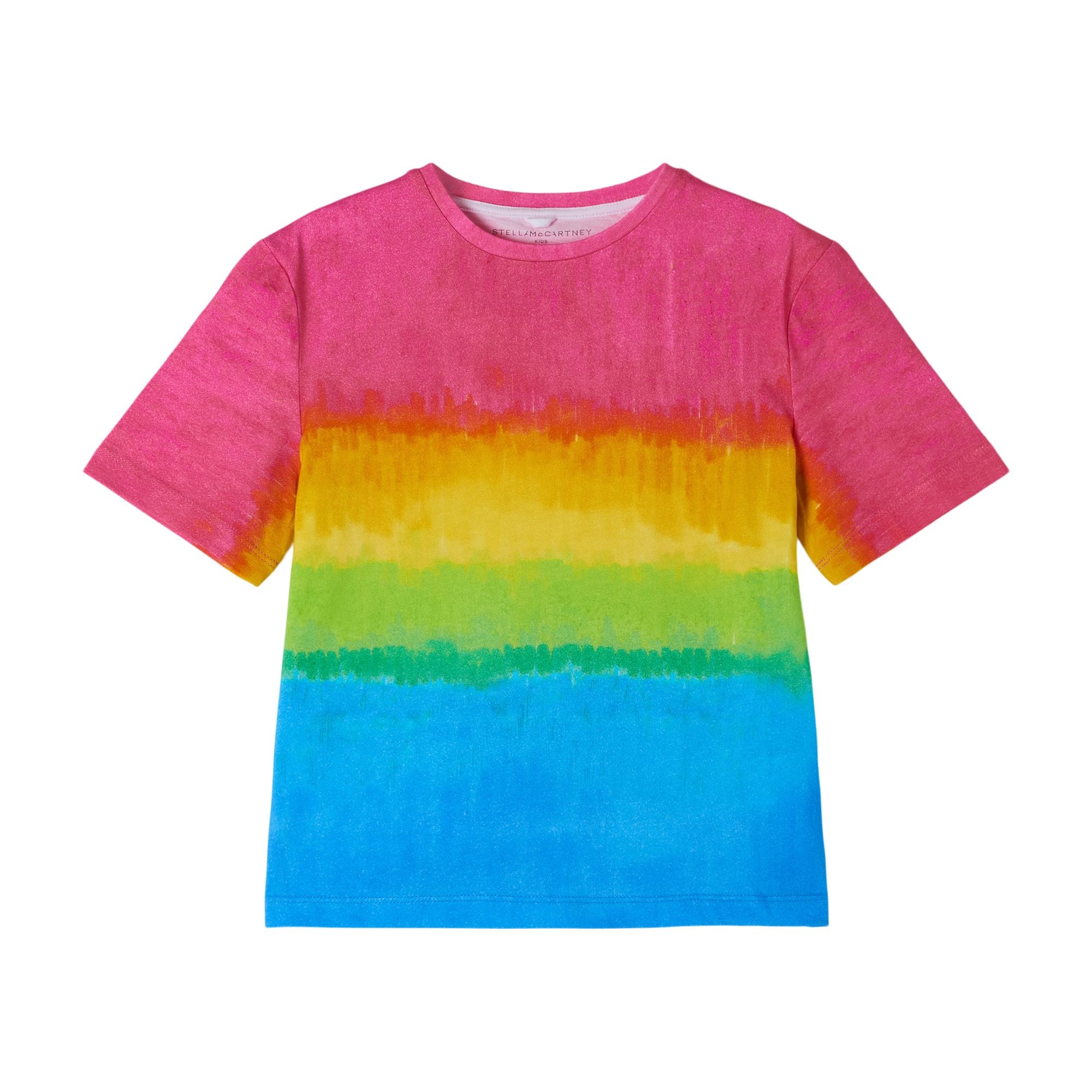 Girls Rainbow Cotton T-Shirt