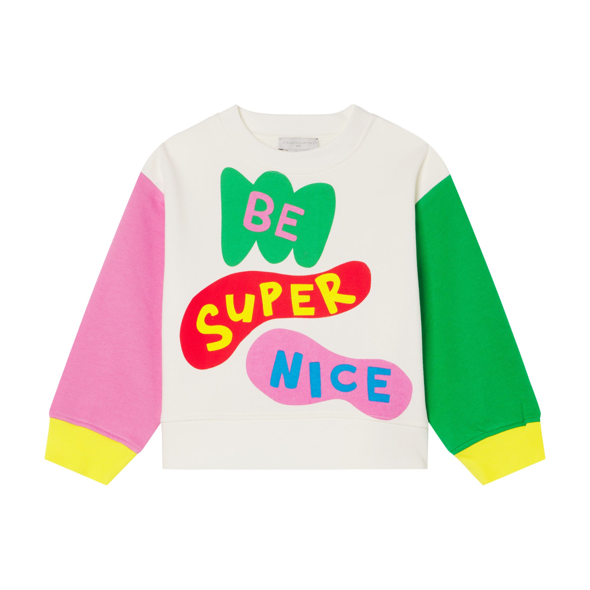 Girls Ivory Logo Cotton Sweatshirt