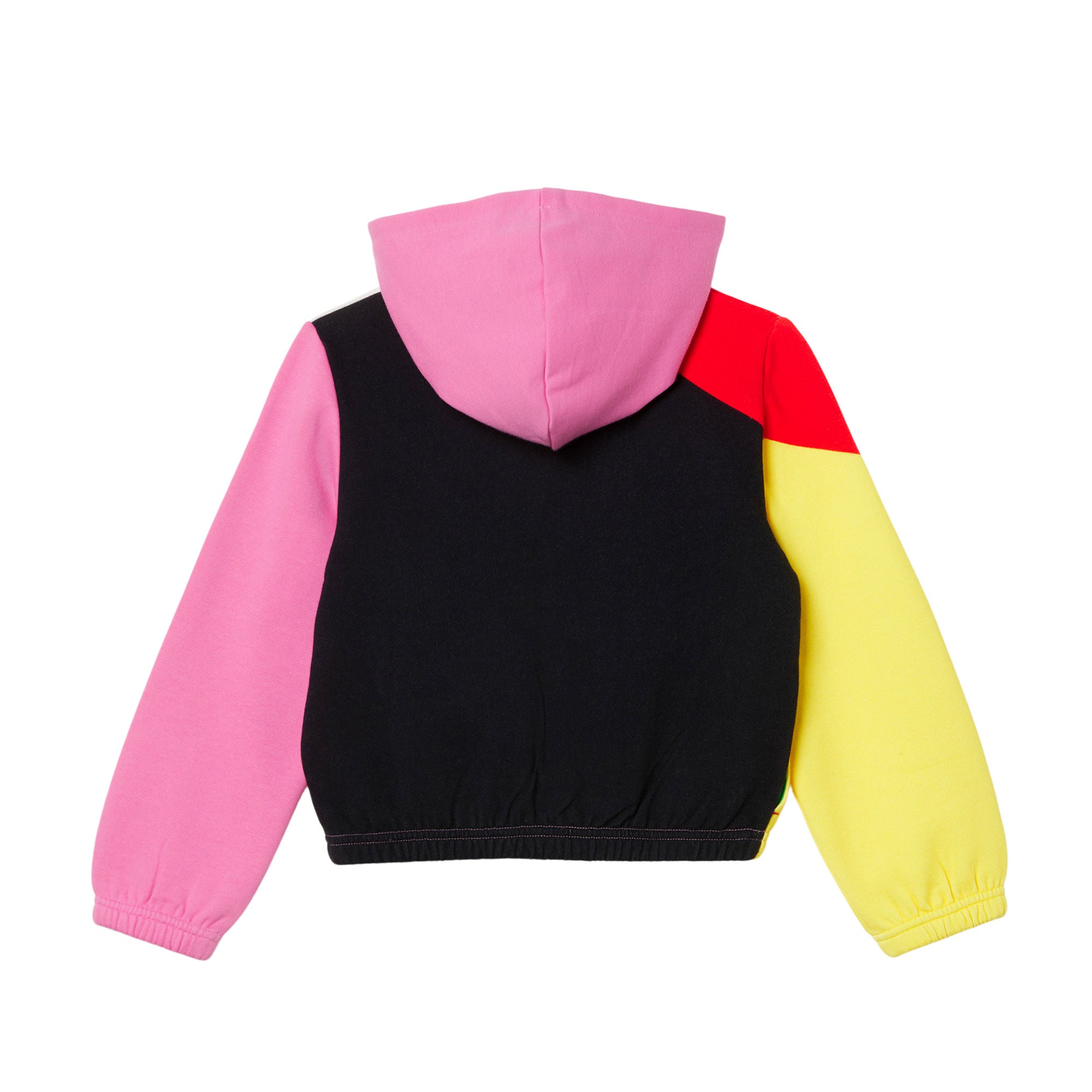 Girls Multicolor Logo Zip-Up Top