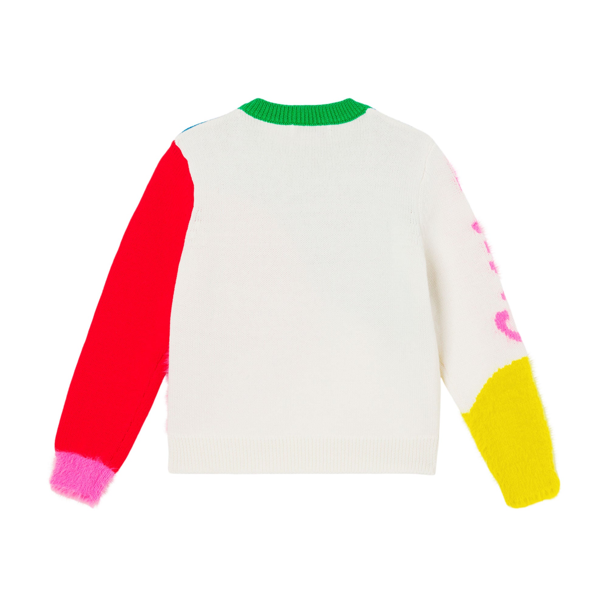 Girls Multicolor Logo Sweater