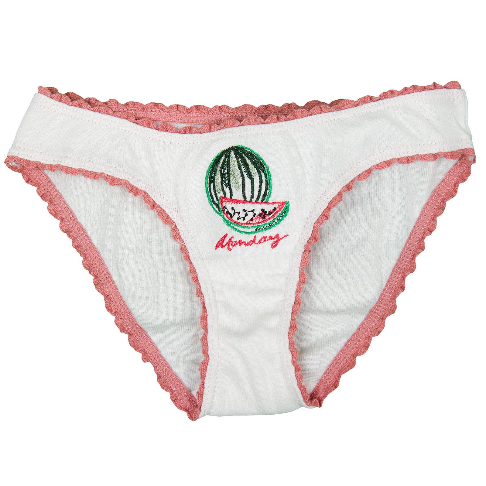 Peonie Girls 7 Pack White Organic Cotton Knickers Gift Set With Fruit Print - CÉMAROSE | Children's Fashion Store - 8
