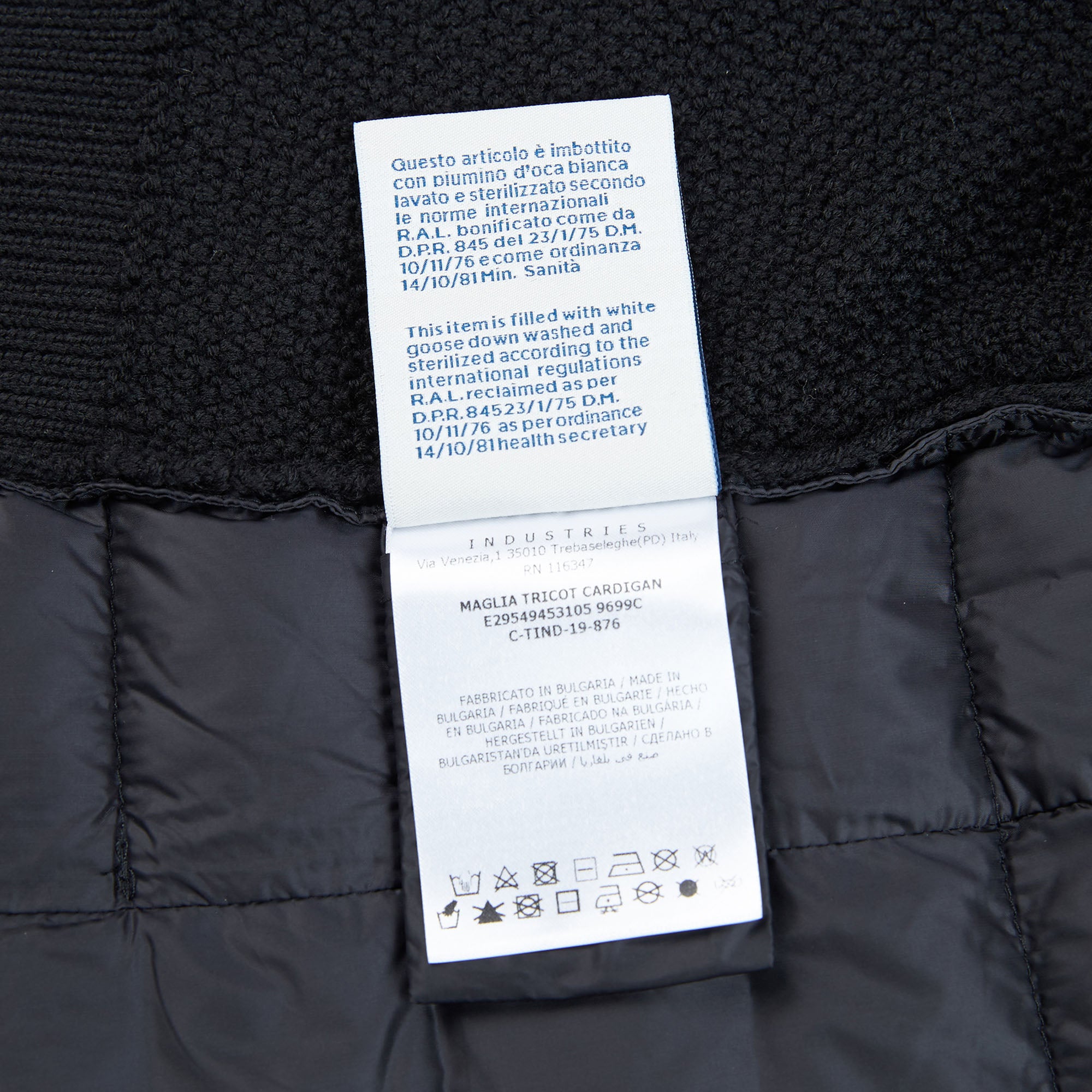 Girls Black Zip Cardigan