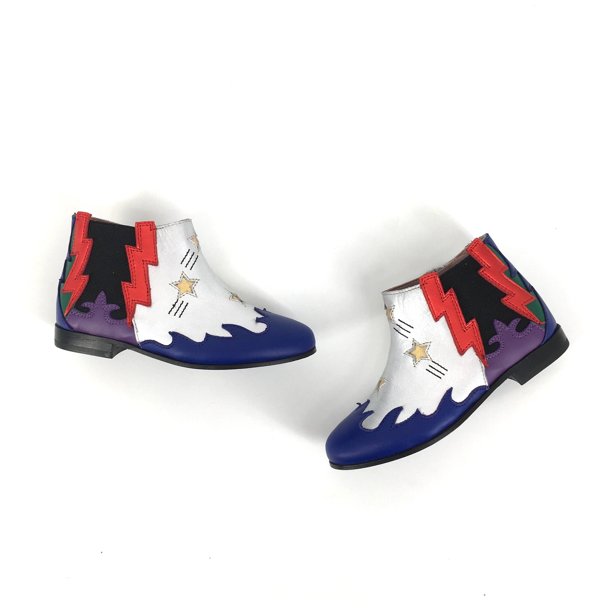 Girls Multicolor Leather Upper And Rubber Sole Boot - CÉMAROSE | Children's Fashion Store - 3