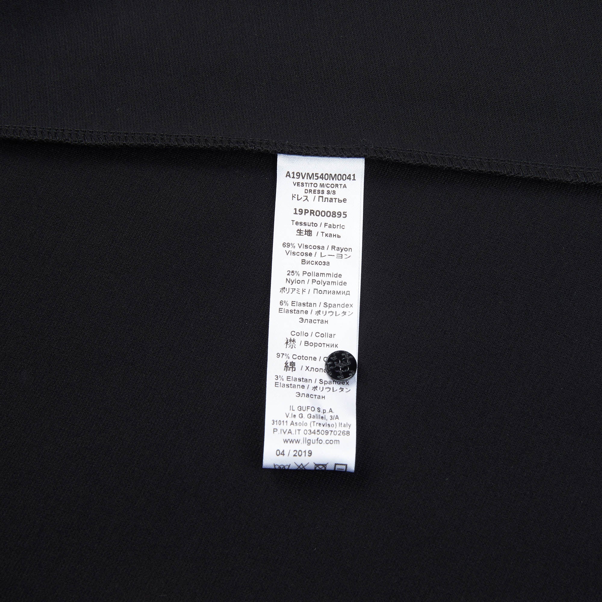 Girls Black & White Collar Dress