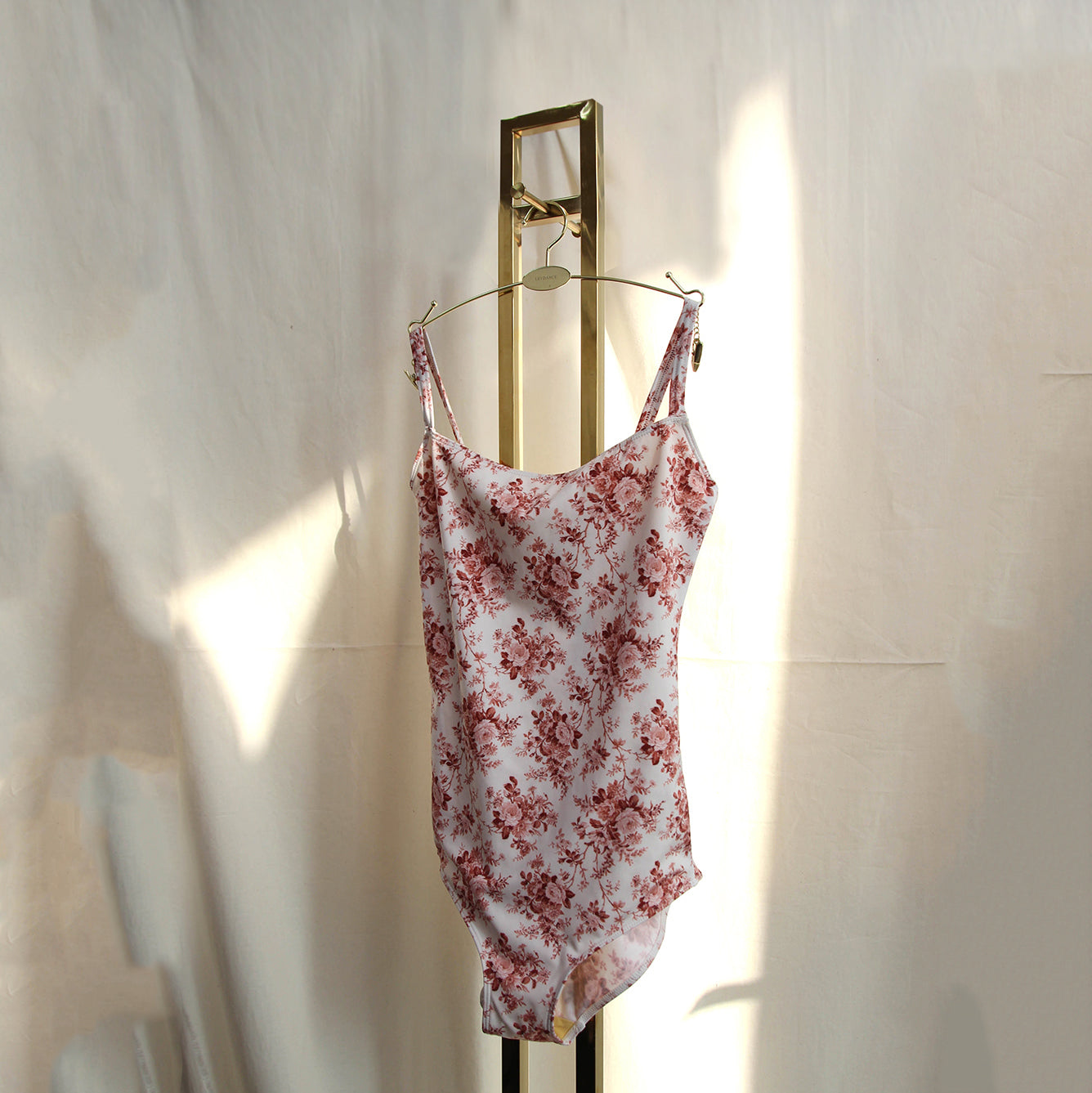 Girls Red Floral Ballet Onesies