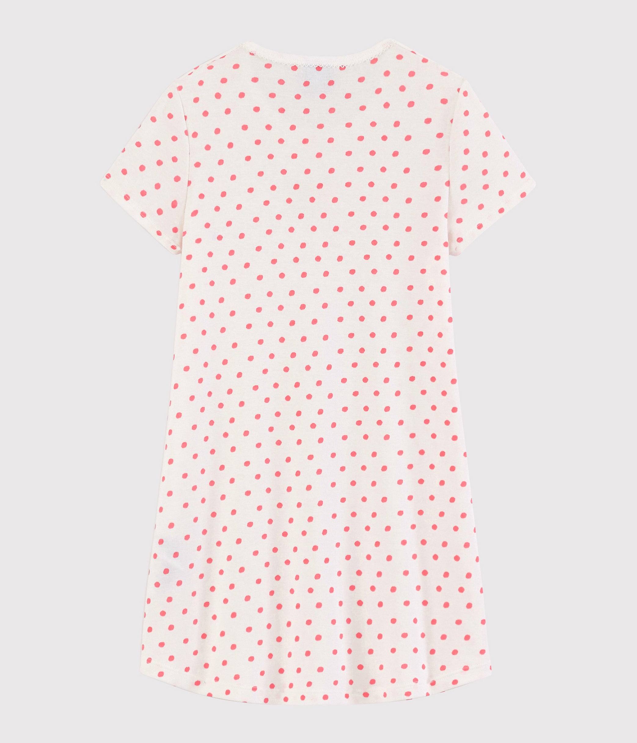 Girls Pink Dots Cotton Nightwear Set