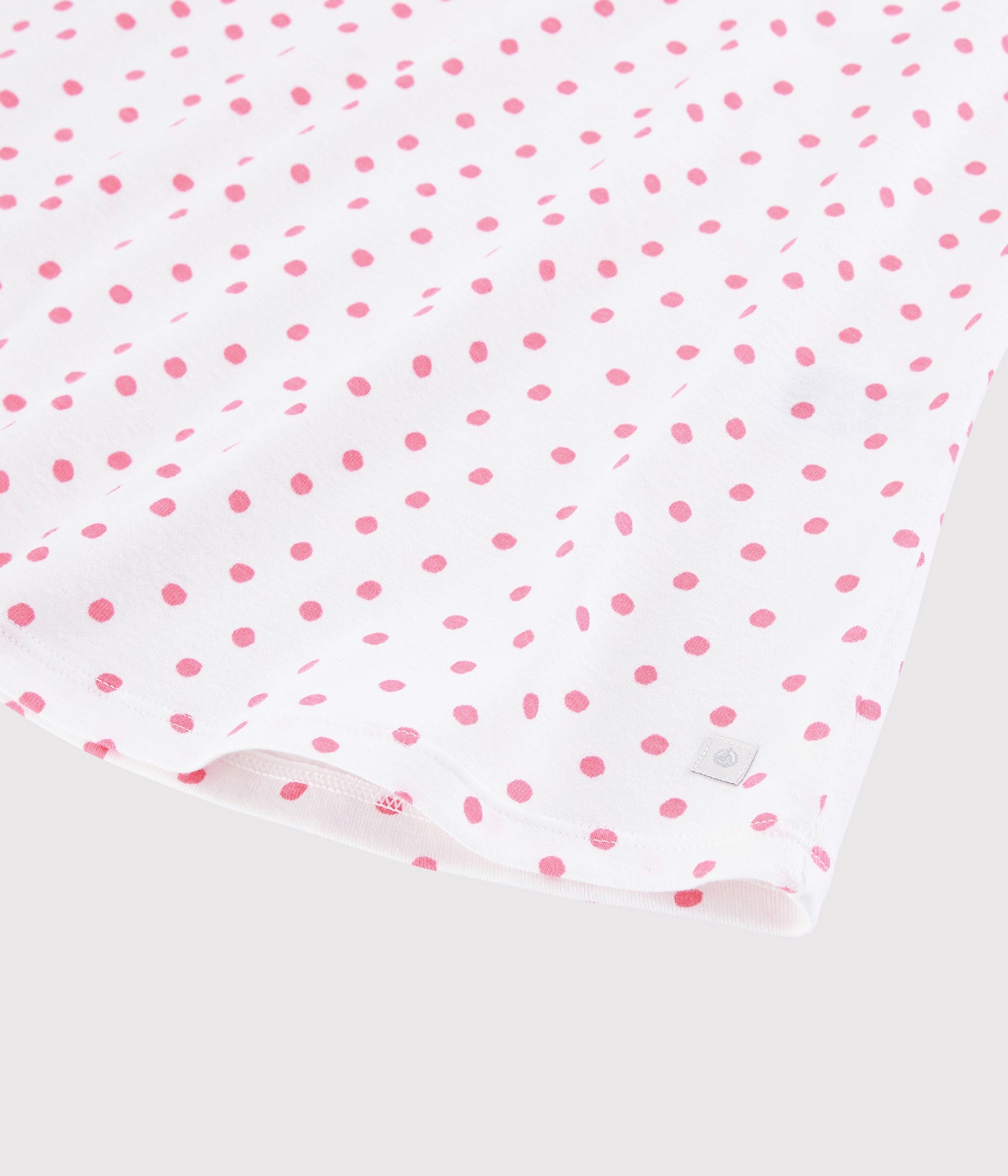 Girls White Dots Nightwear Dress