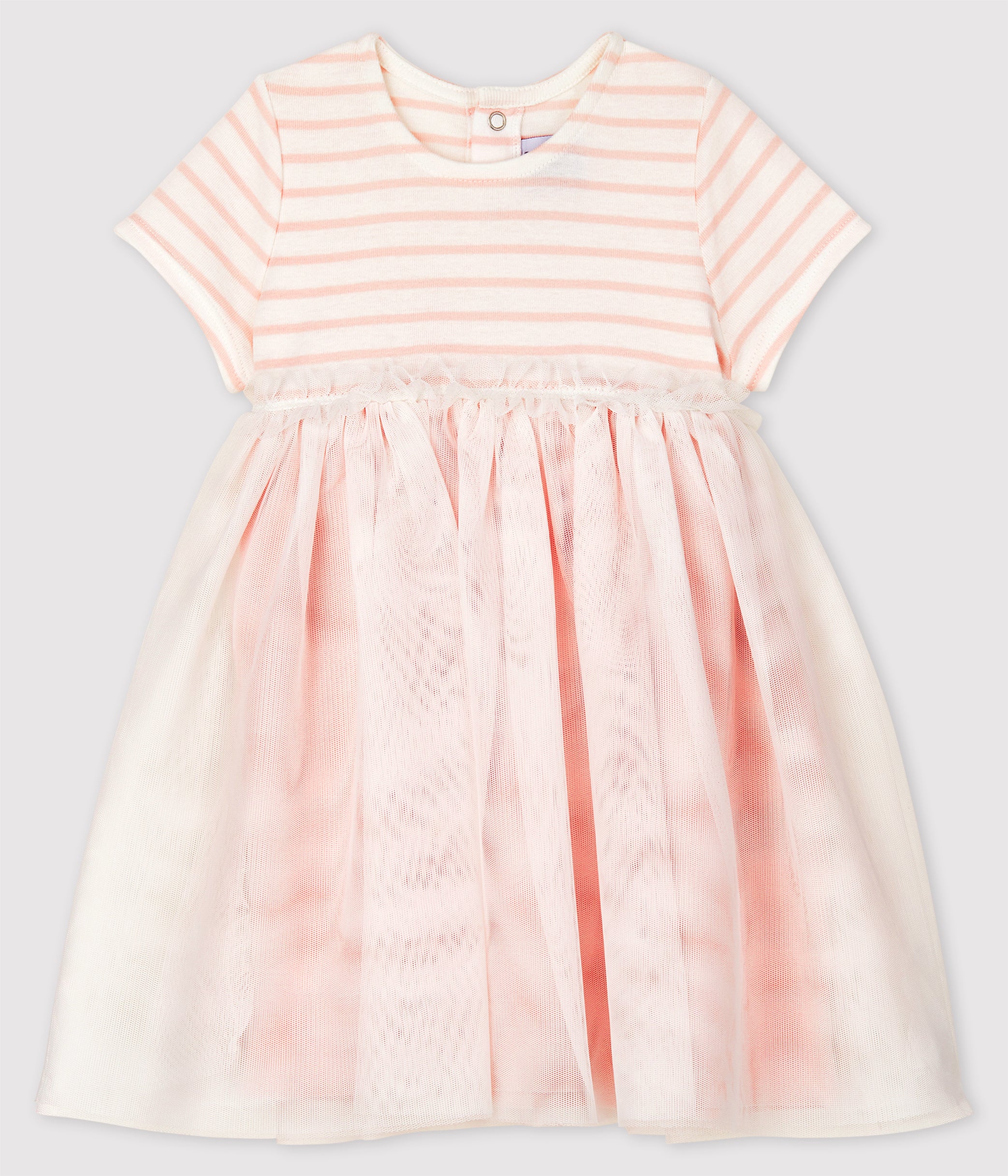 Girls Pink Stripe Dress