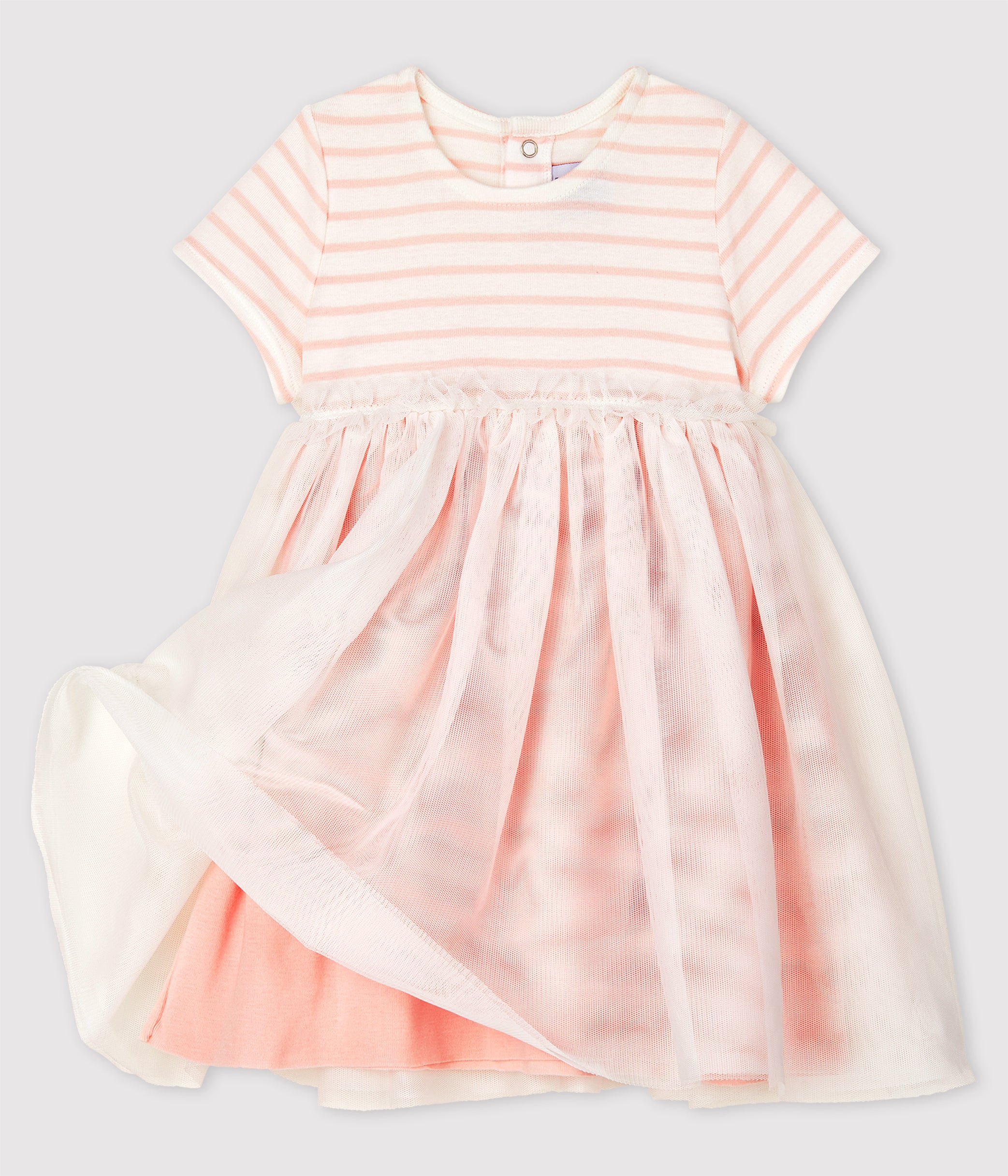 Girls Pink Stripe Dress