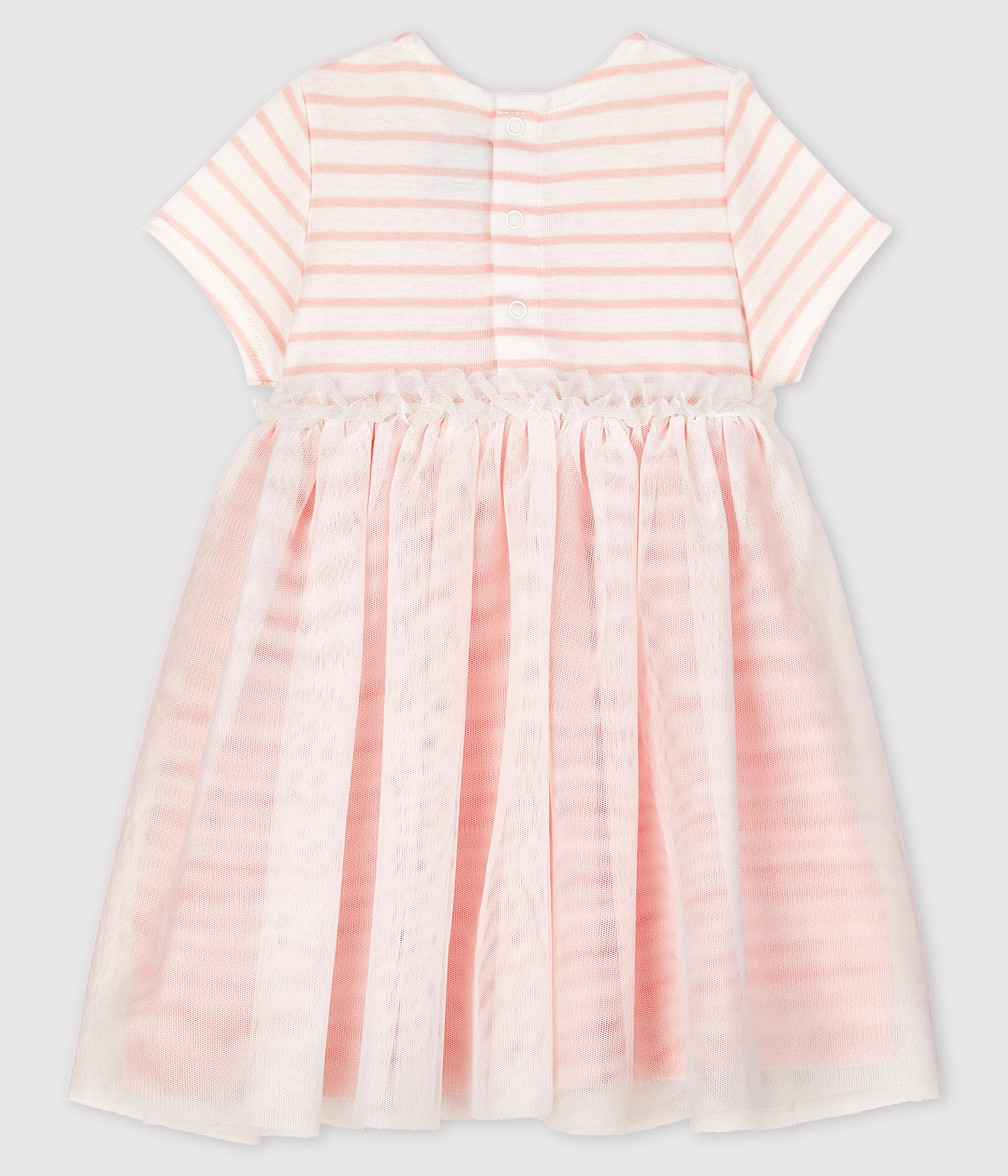 Girls Pink Stripe Dress