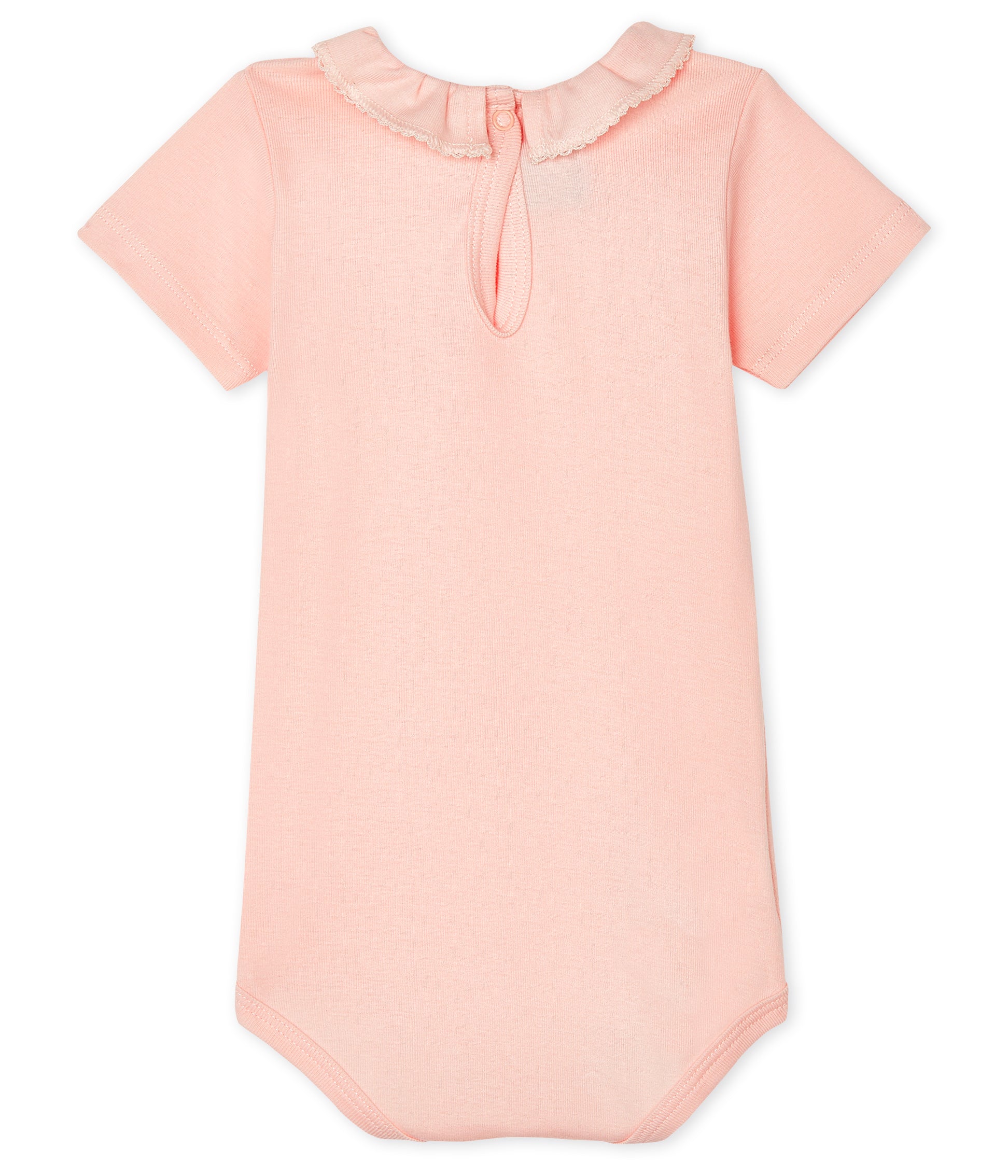 Baby Girls Pink Cotton Babysuit