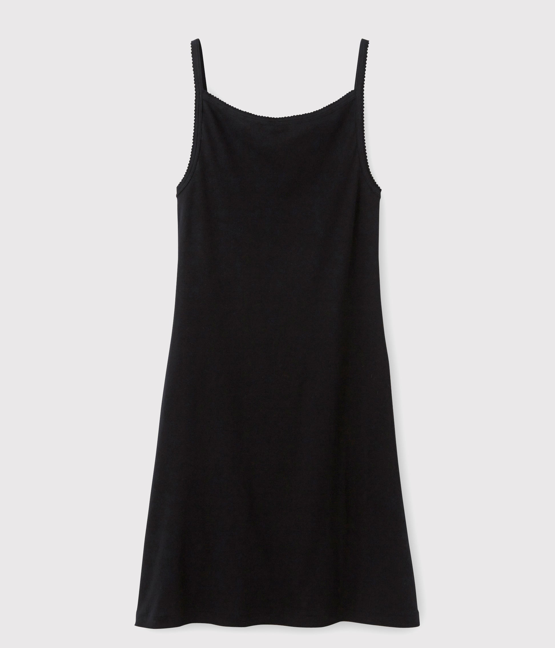 Girls Black Cotton Dress