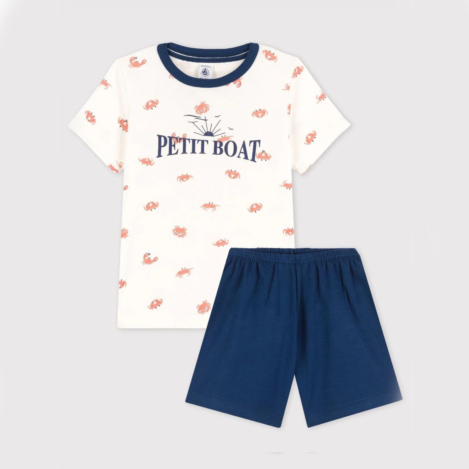 Boy & Girls White Cotton T-Shirts Set