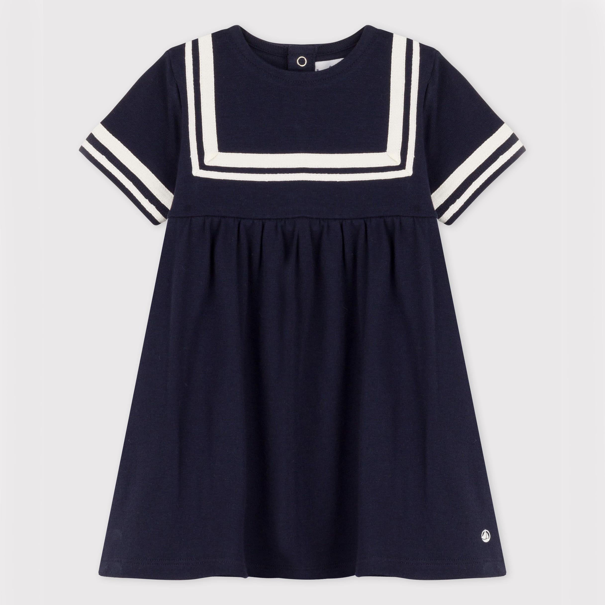 Baby Girls Blue Cotton Dress