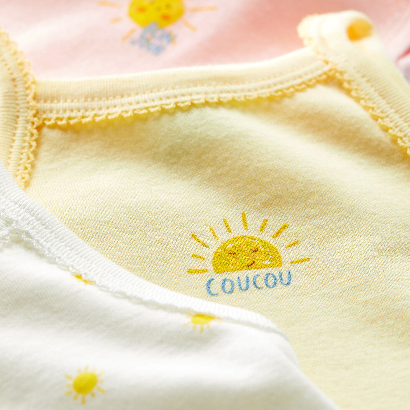 Baby Girls Multicolor Cotton Babysuit Set (3 Pack)