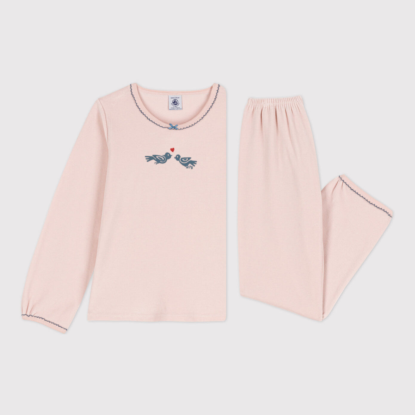 Girls Pink Cotton Nightwear Set