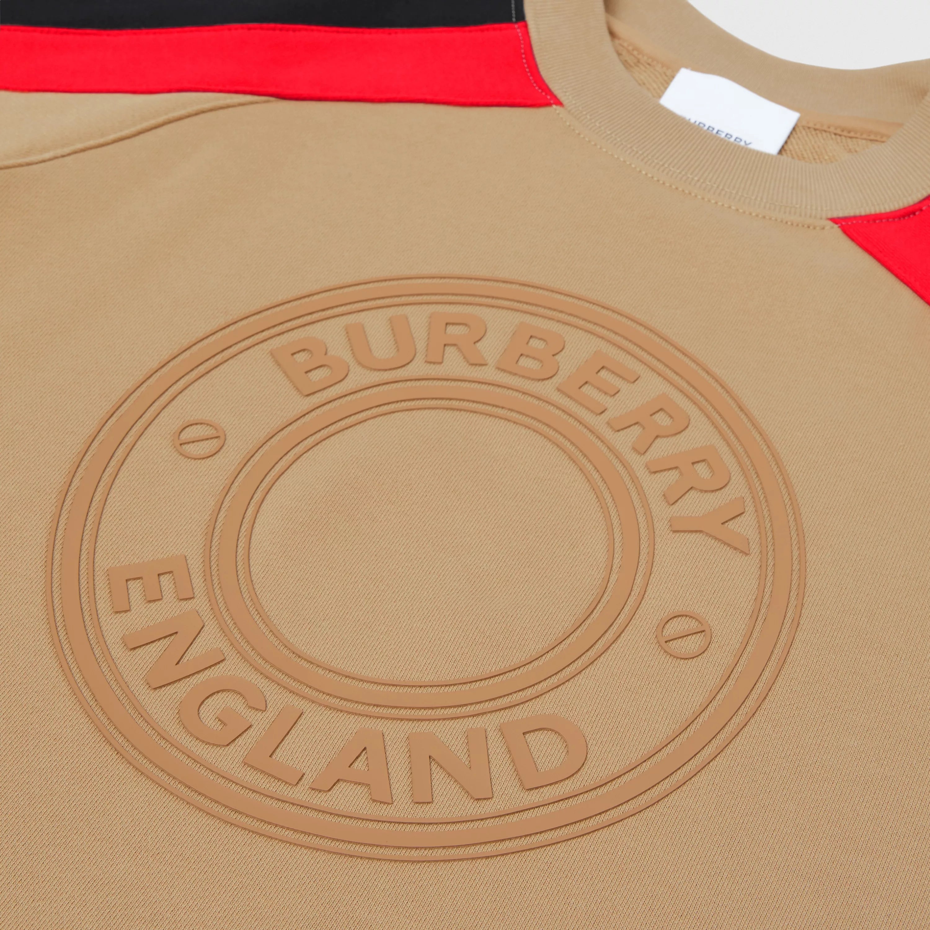 Boys & Girls Beige Logo Cotton Sweatshirt