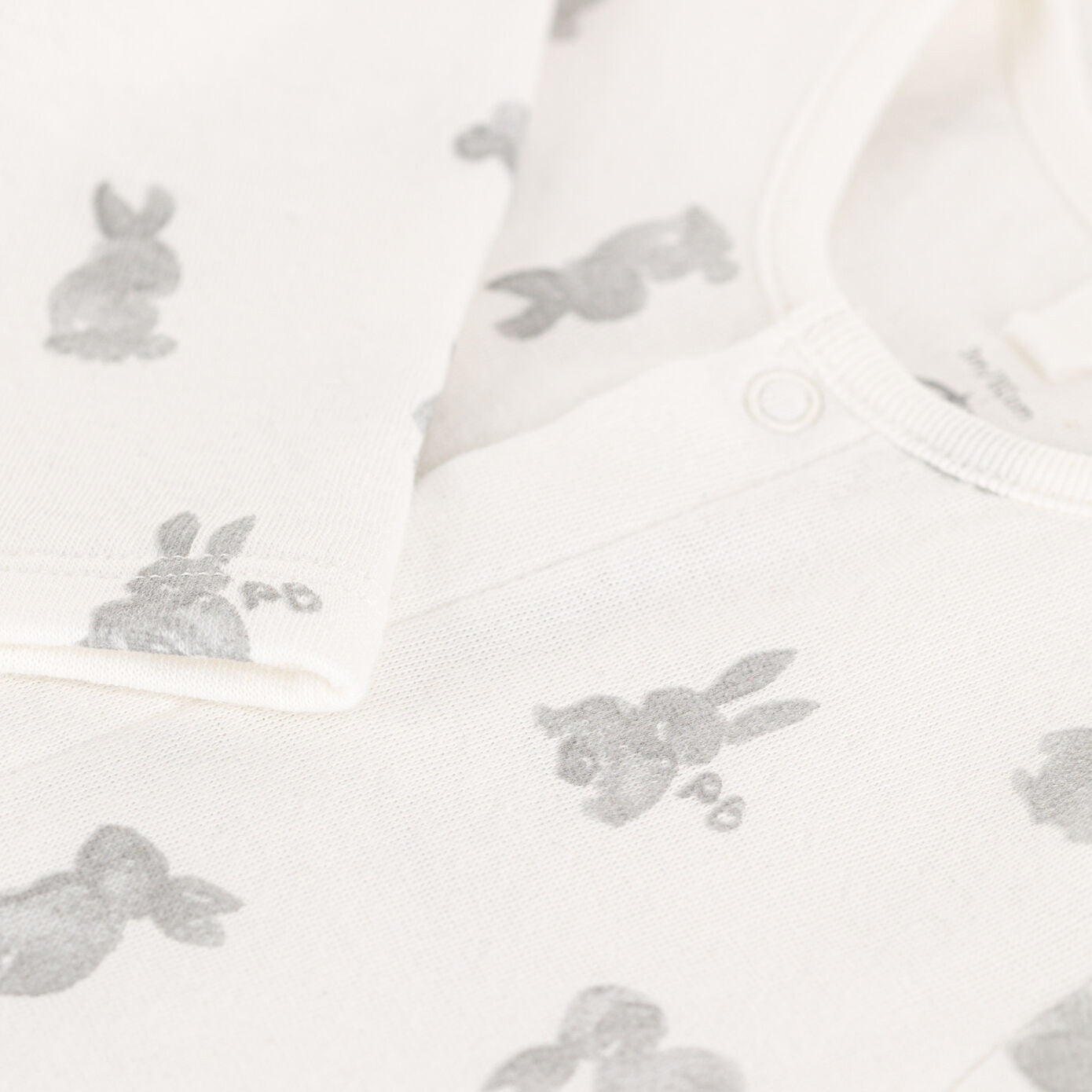 Baby Boys & Girls White Printed Cotton Babysuit