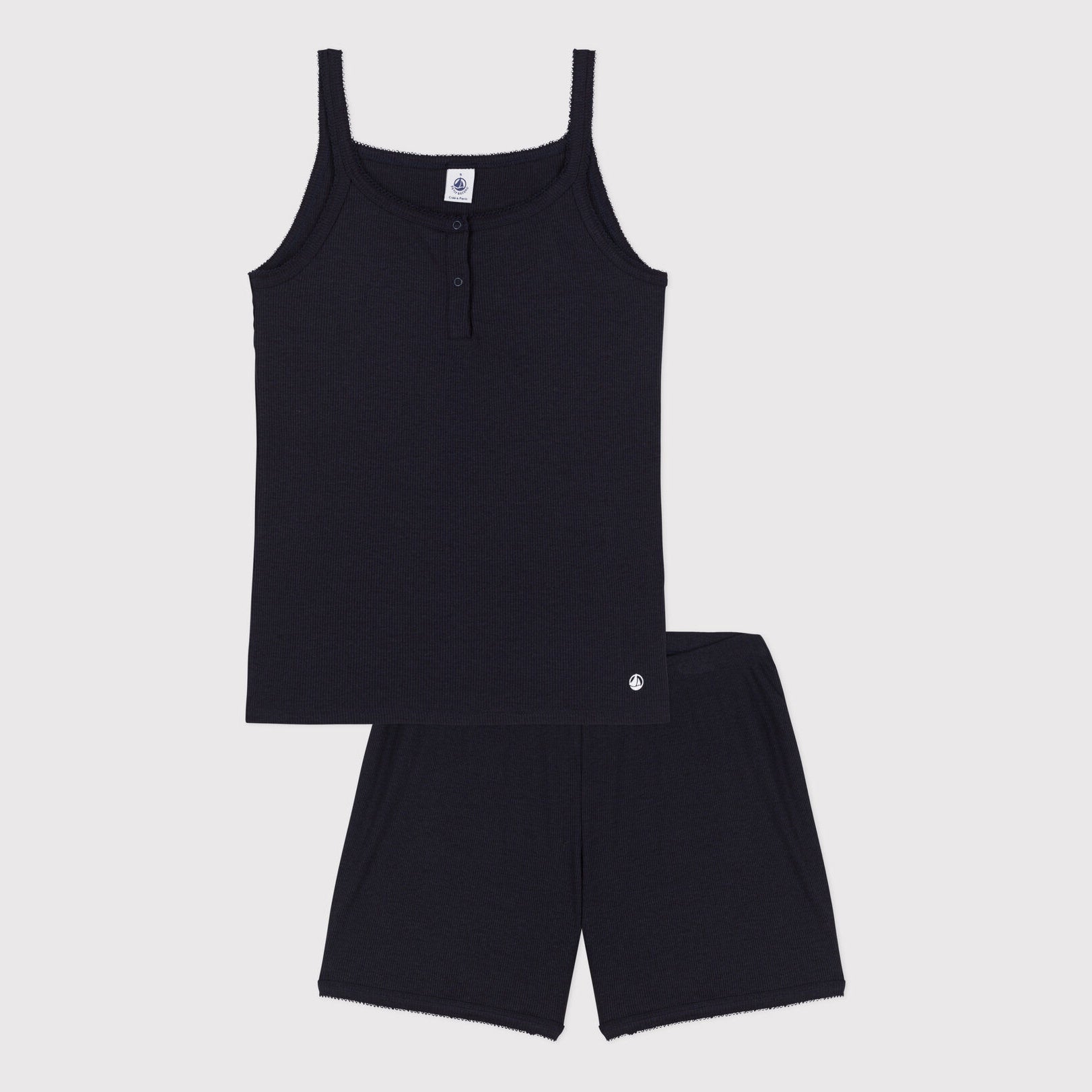 Girls Black Nightwear Set