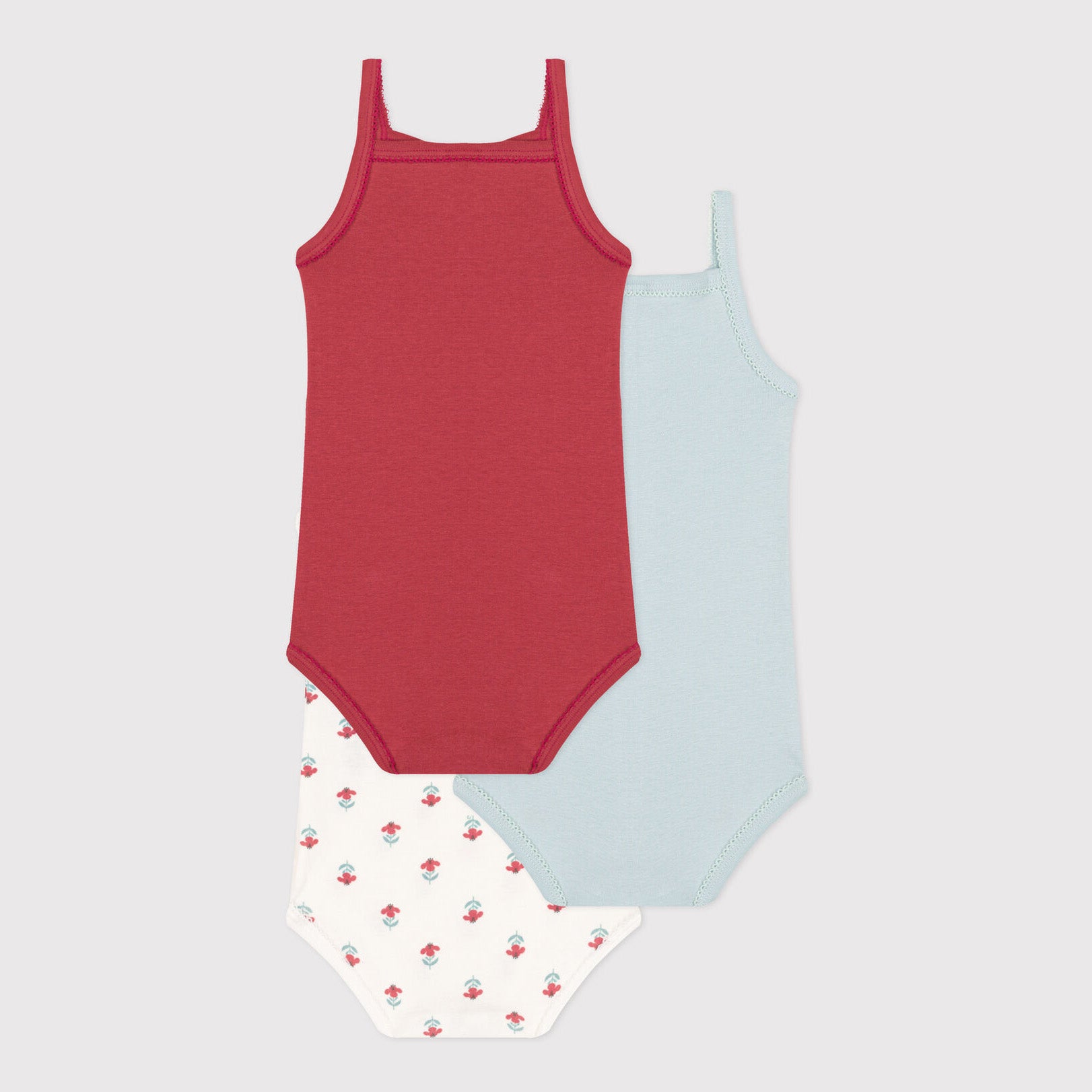 Baby Girls Multicolor Cotton Babysuit Set(3 Pack)