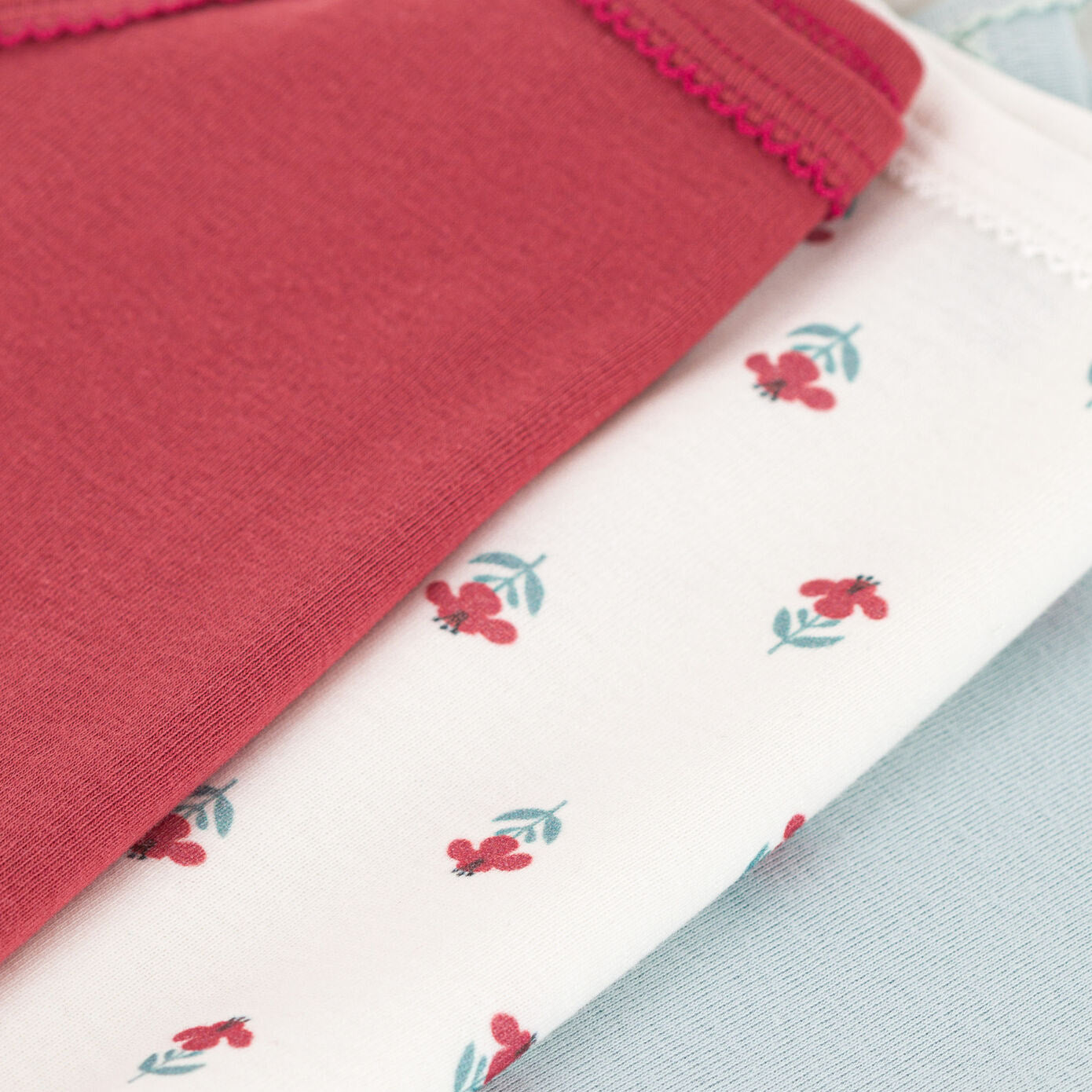 Baby Girls Multicolor Cotton Babysuit Set(3 Pack)
