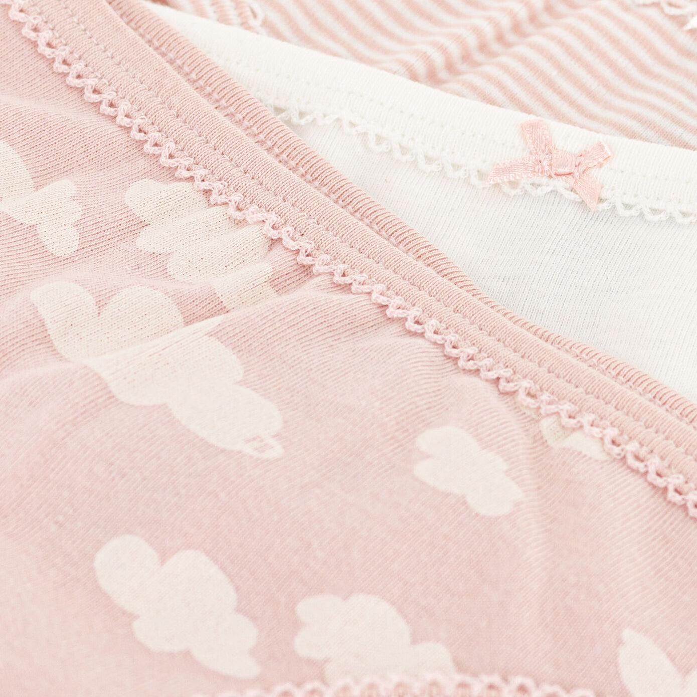 Girls Pink Cotton Underwear Set(3 Pack)