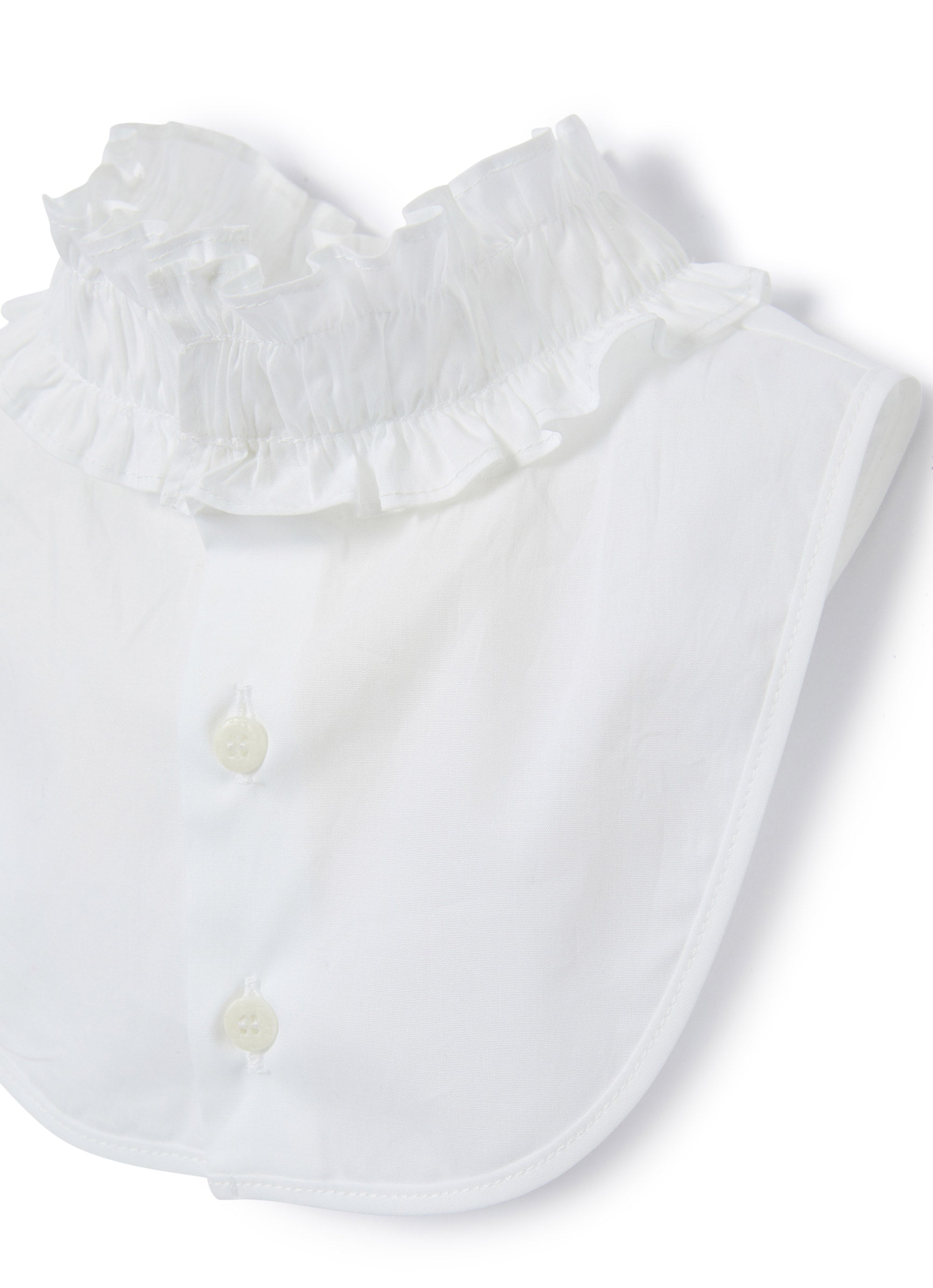 Girls White Detachable Collar