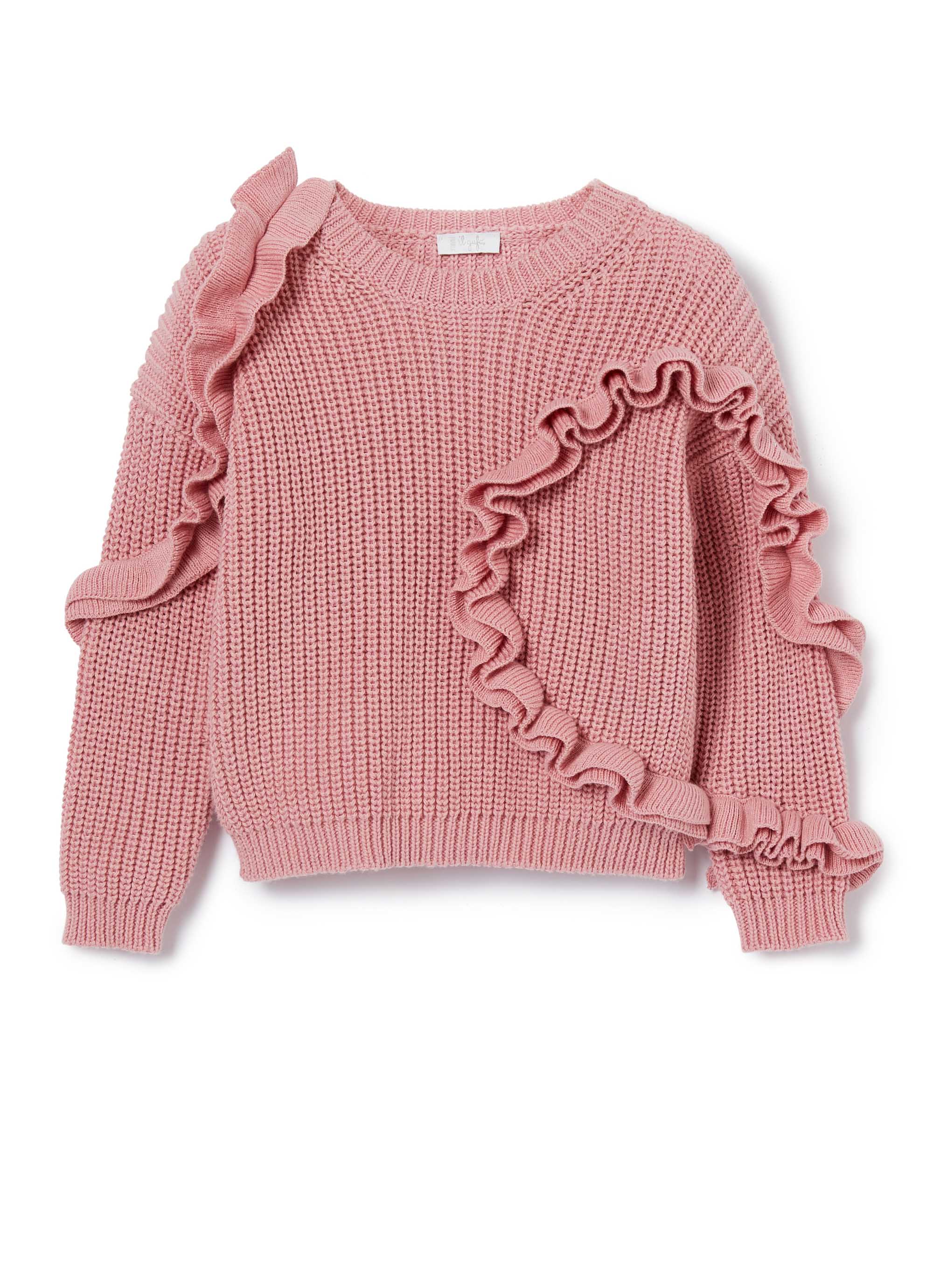 Girls Cameo Rose Cotton Sweater