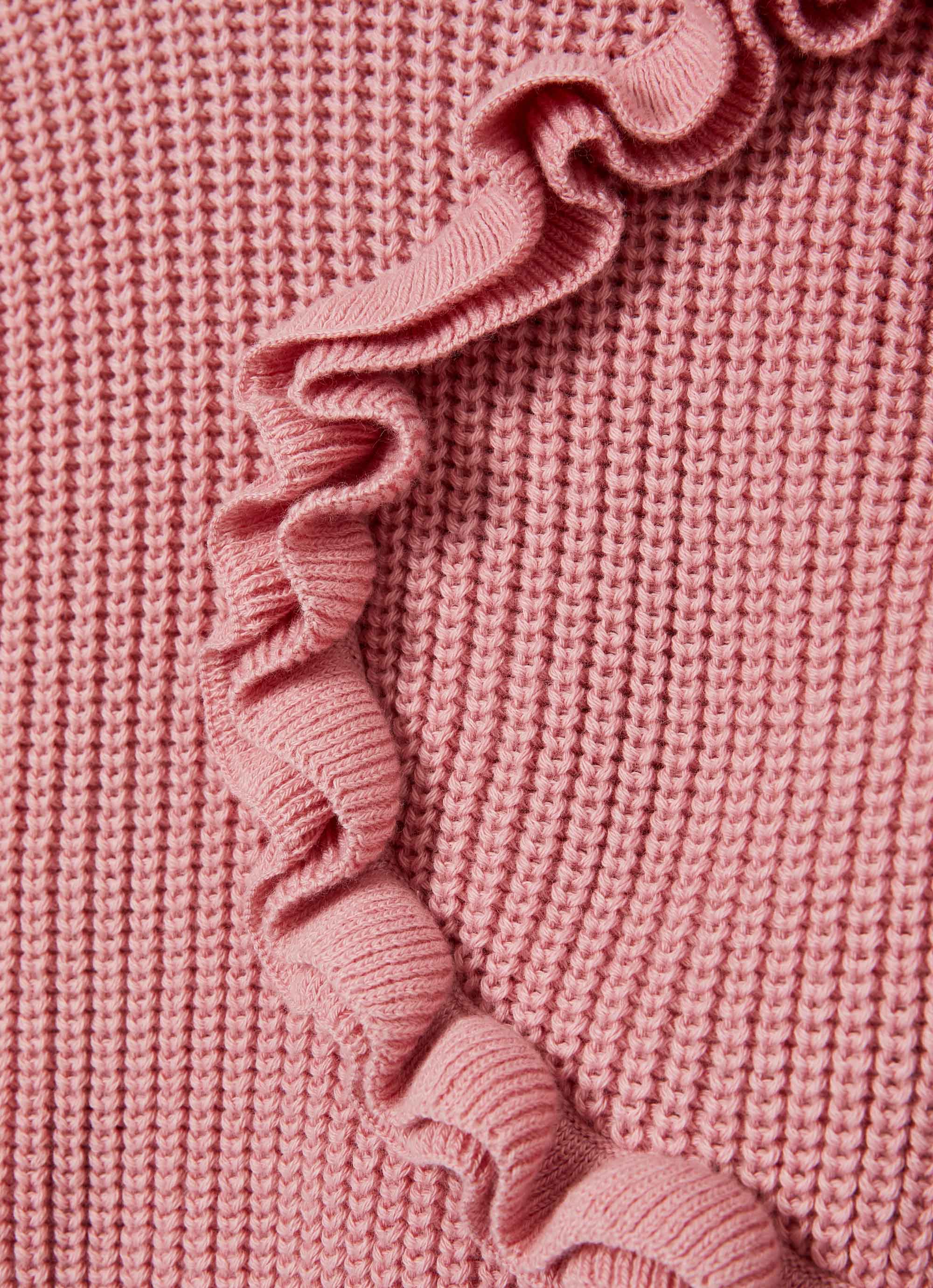 Girls Cameo Rose Cotton Sweater