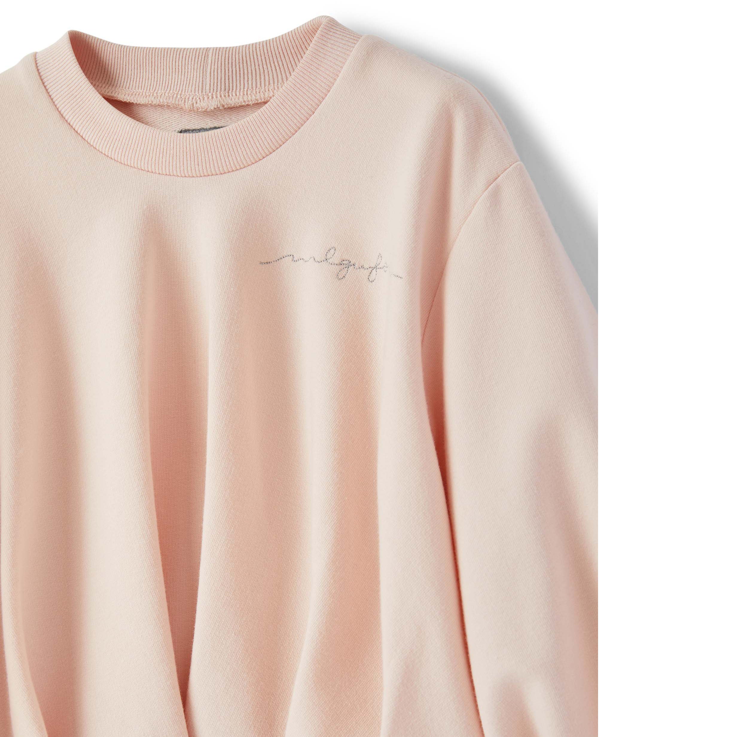 Girls Pink Cotton Sweatshirt