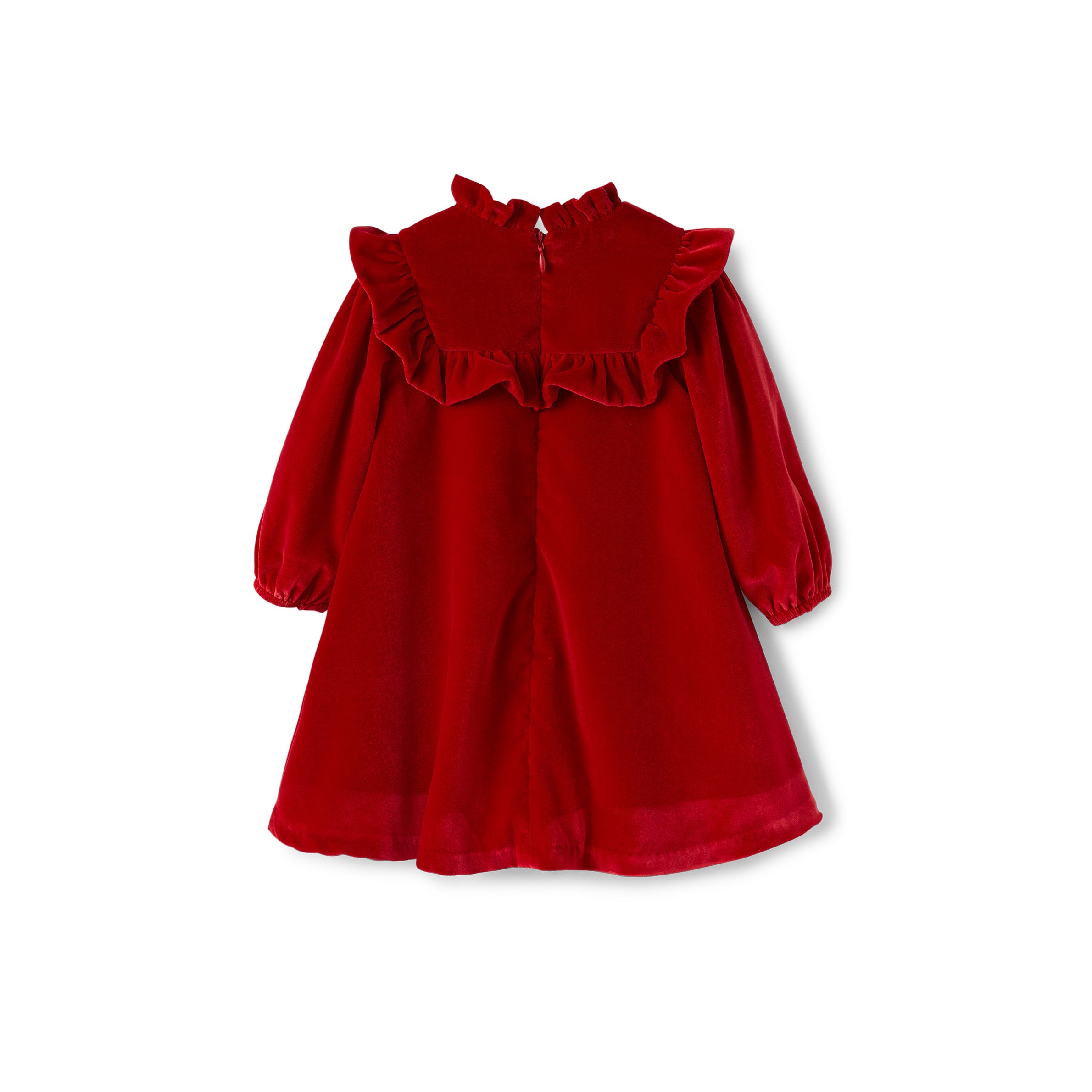 Baby Girls Red Velvet Dress