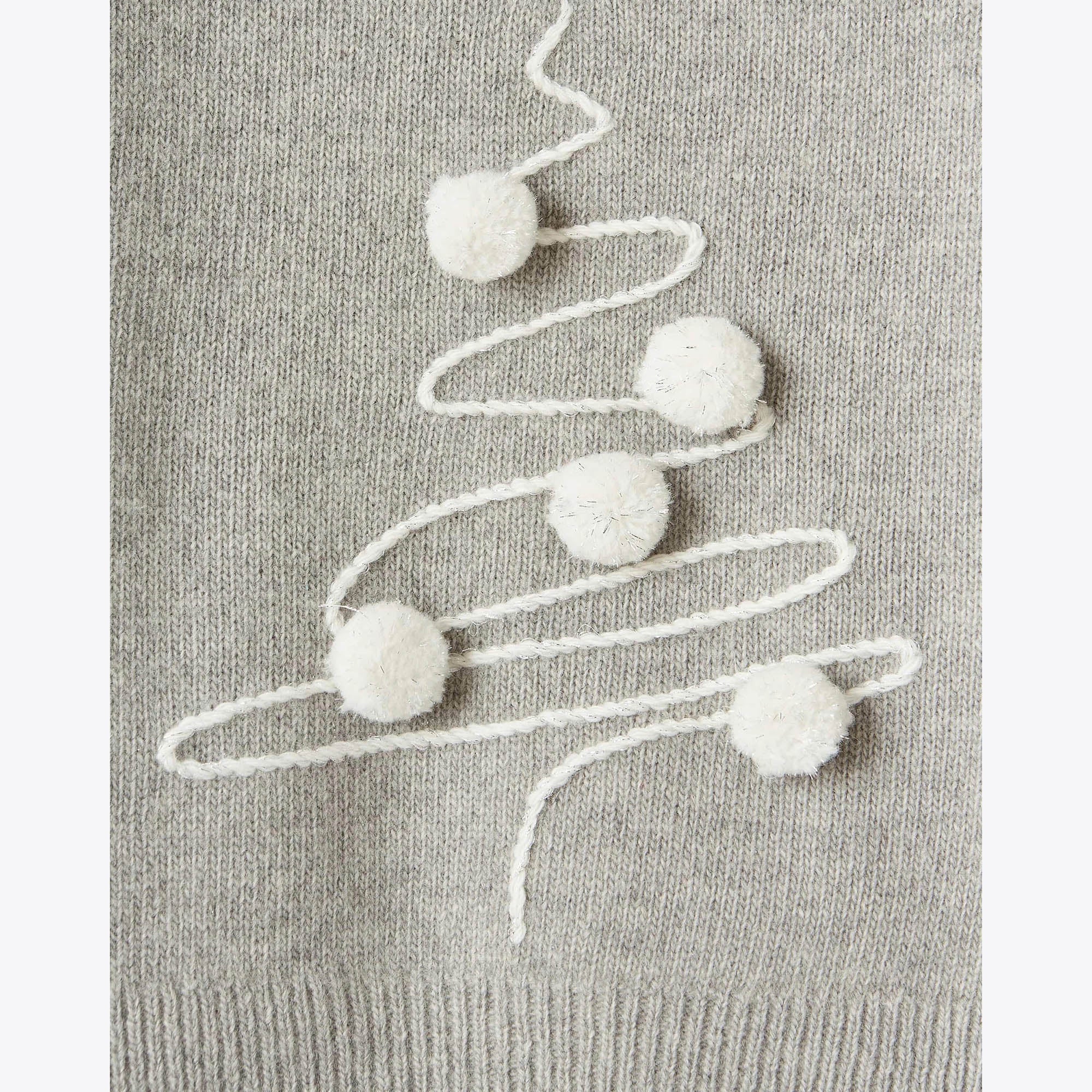 Girls Grey Wool Sweater