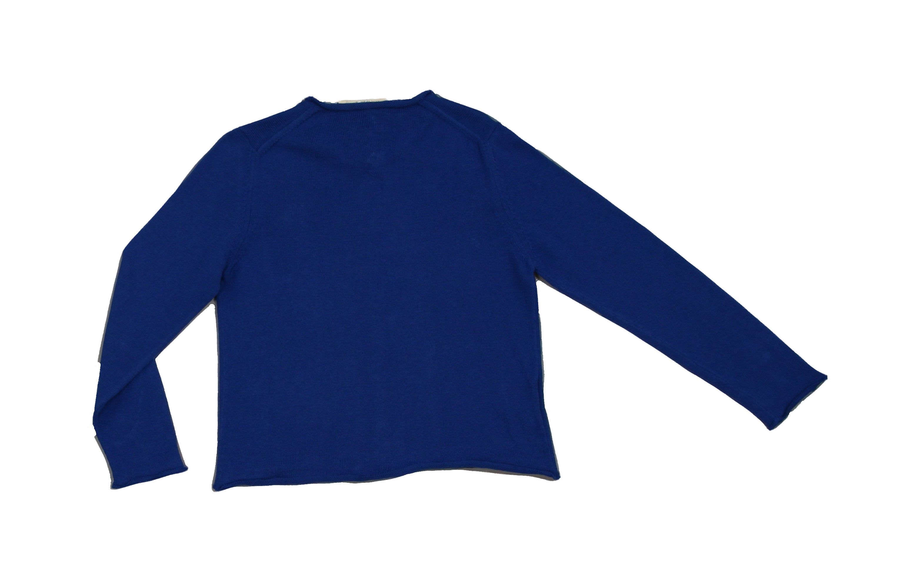 Girls Navy Cotton Cardigan