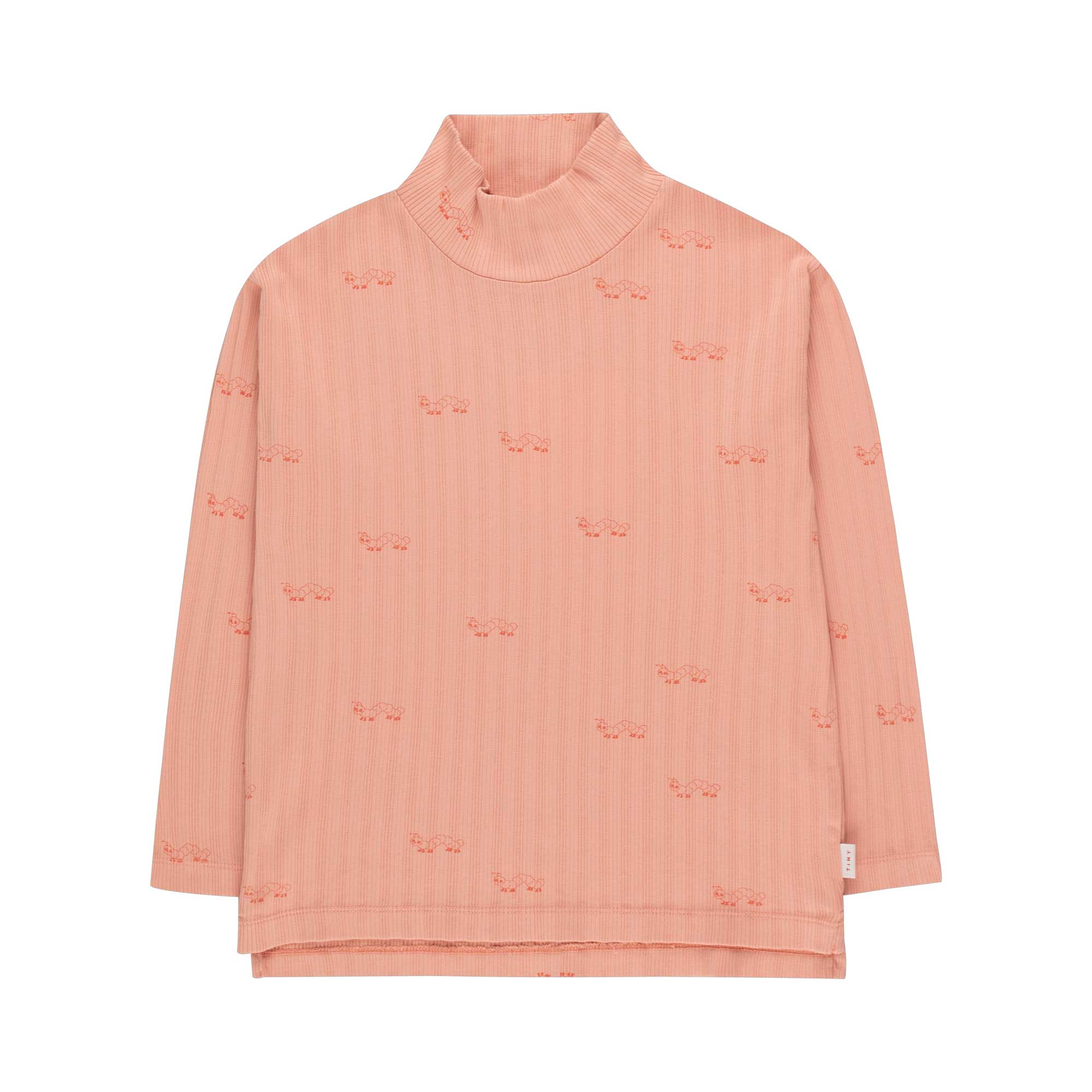 Girls Pink Cotton Long Sleeves T-Shirt