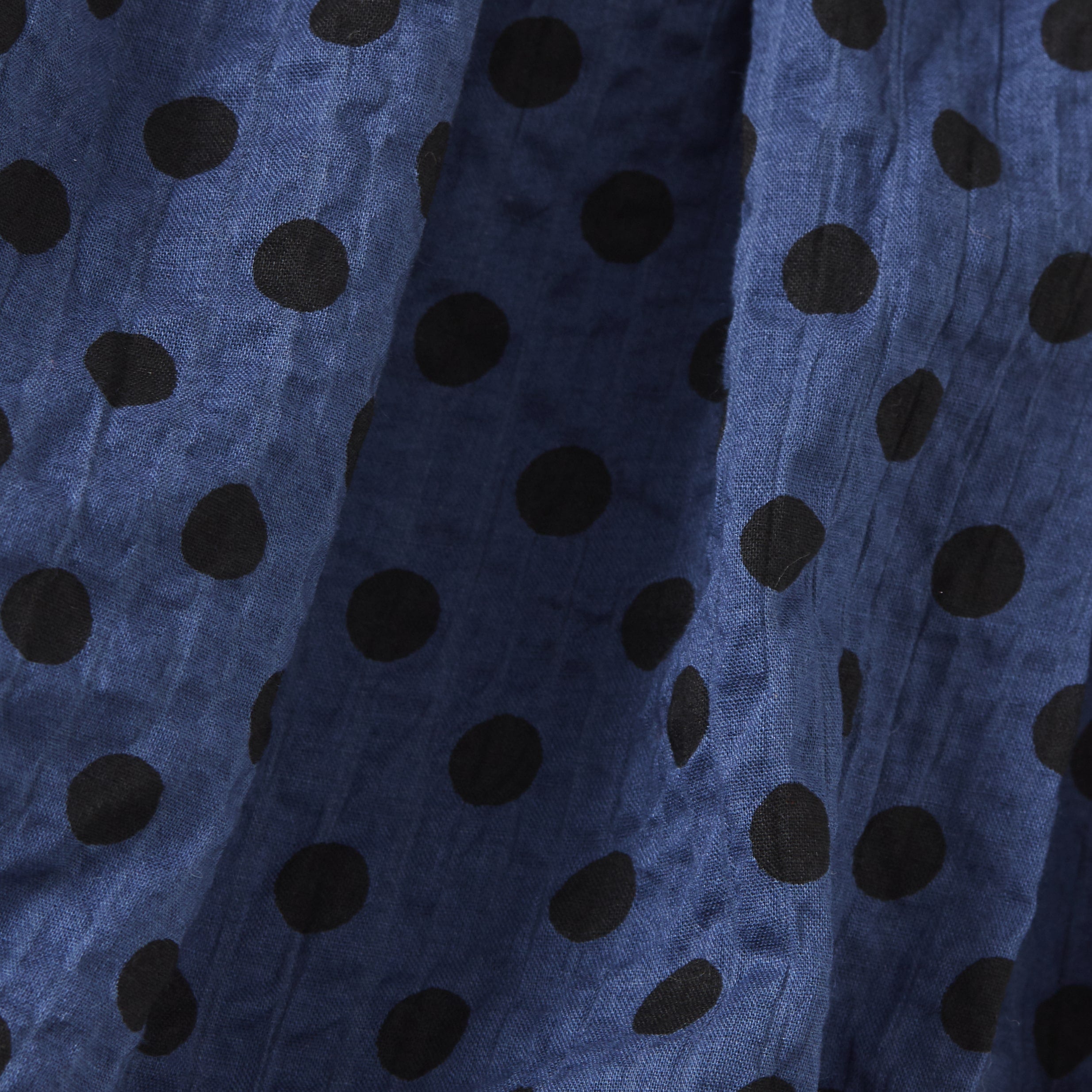 Girls Blue Dots Cotton Set