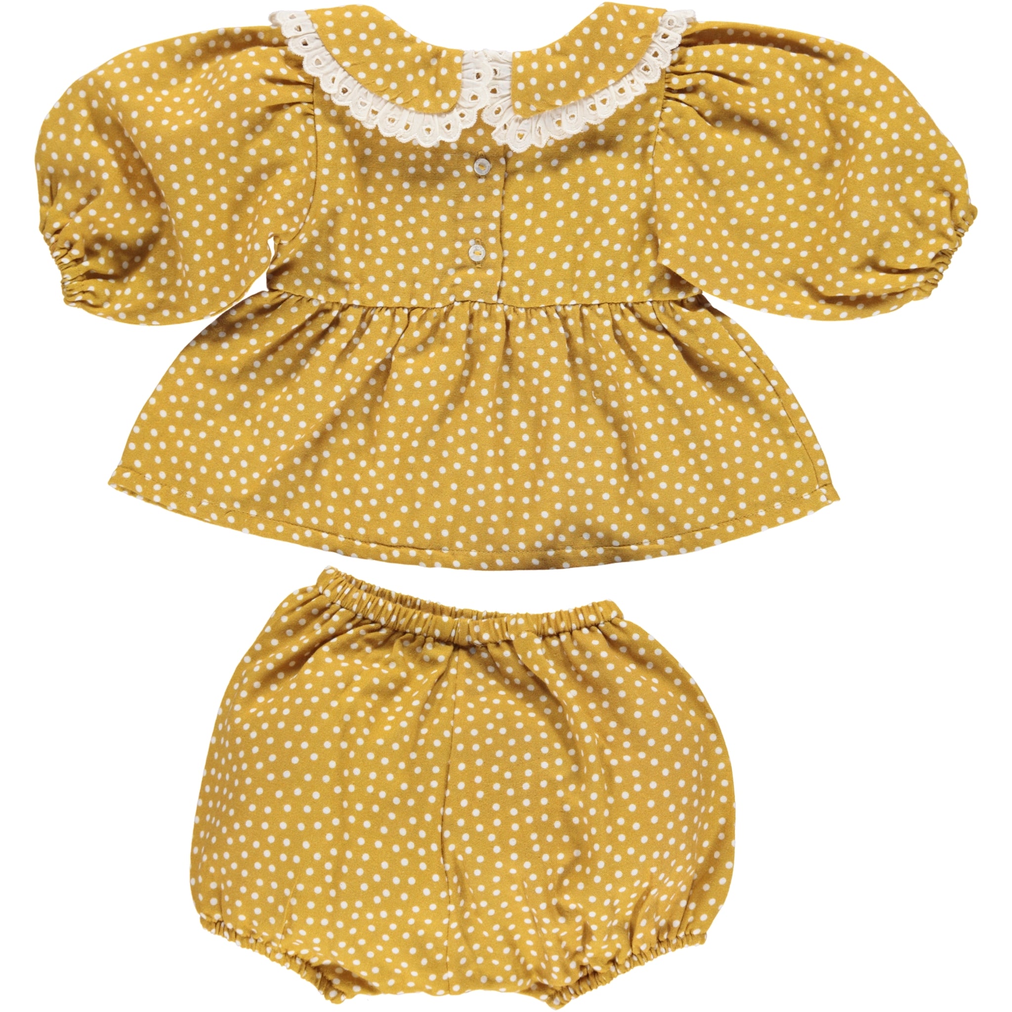 Baby Girls Yellow Dots Set